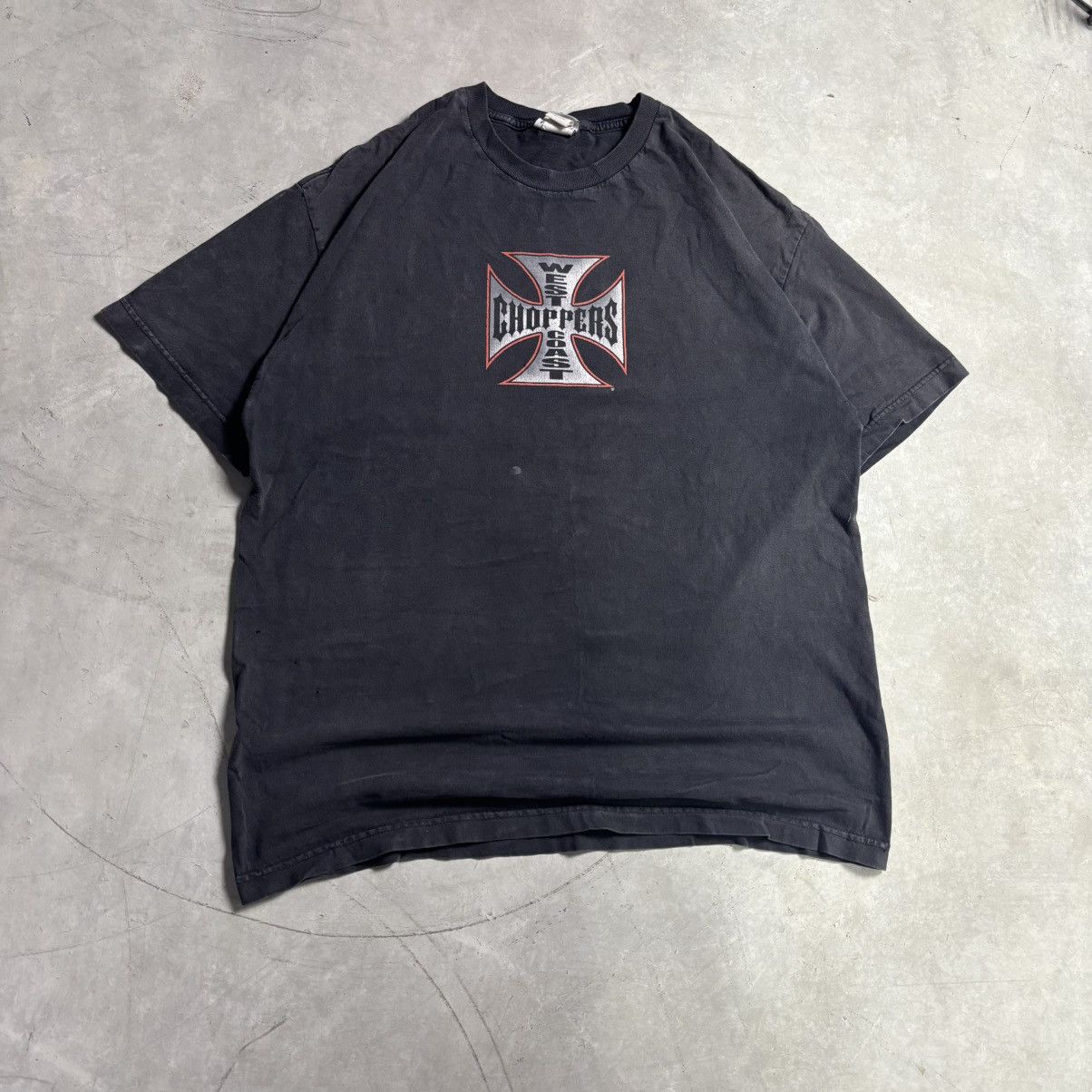Vintage × West Coast Choppers West coast chopper Big logo faded t-shirt Size US L / EU 52-54 / 3 - 2 Thumbnail