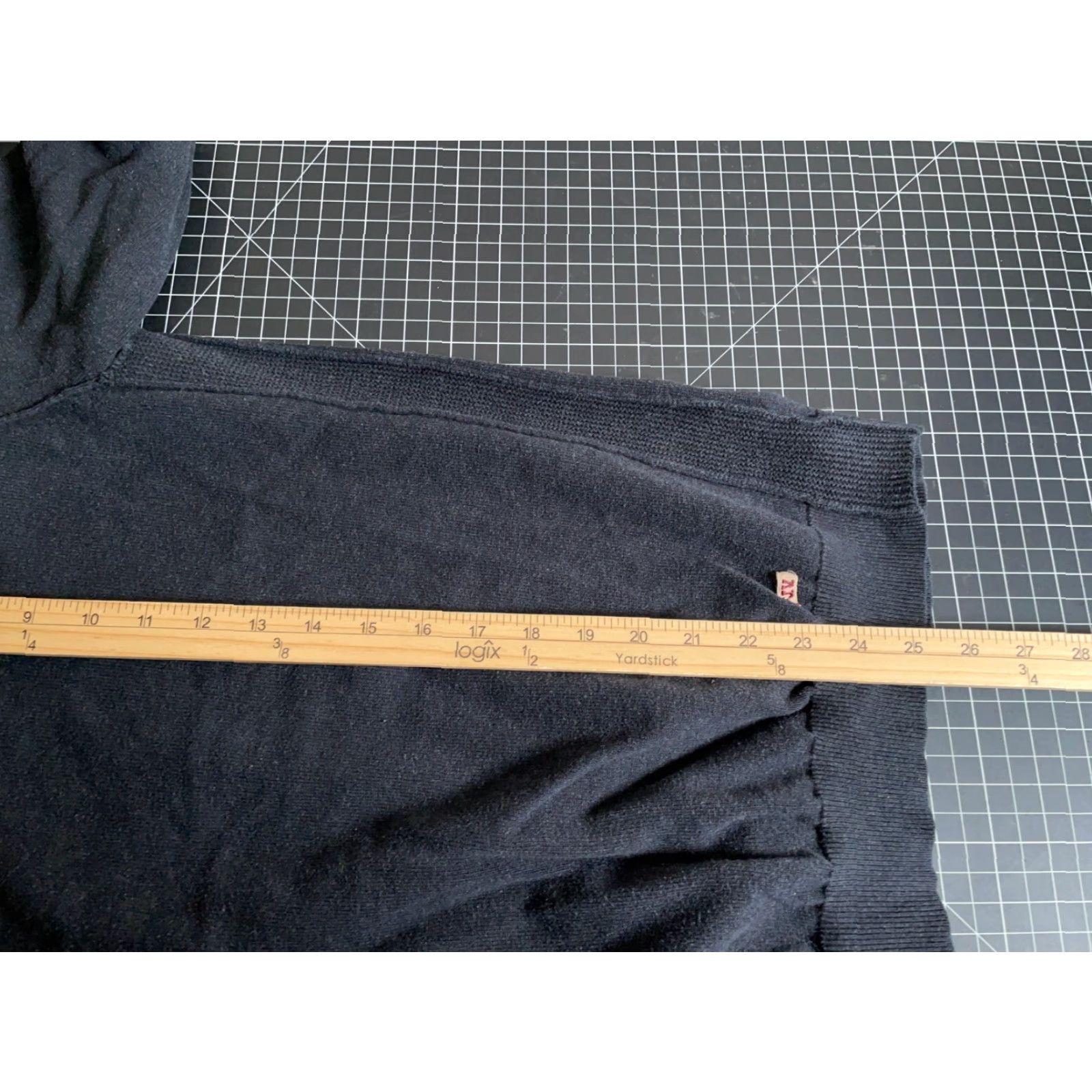 John Varvatos Converse John Varvatos Cotton Sweater Men's 3 / Large Washed Black Slim Fit Shirt Pullover Knit Crew Neck Casual Vintage No Size US L / EU 52-54 / 3 - 6 Thumbnail