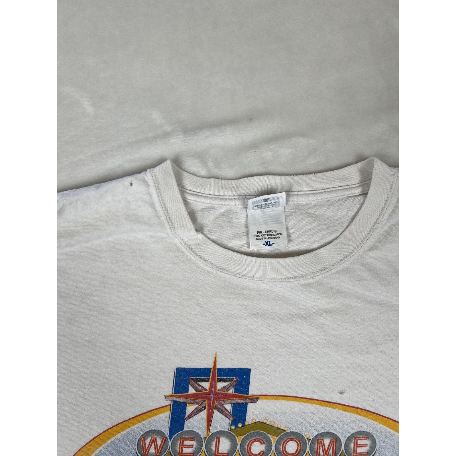 Anvil Vintage Las Vegas T-Shirt Size XL Souvenir "Welcome To Las V Size US XL / EU 56 / 4 - 3 Thumbnail