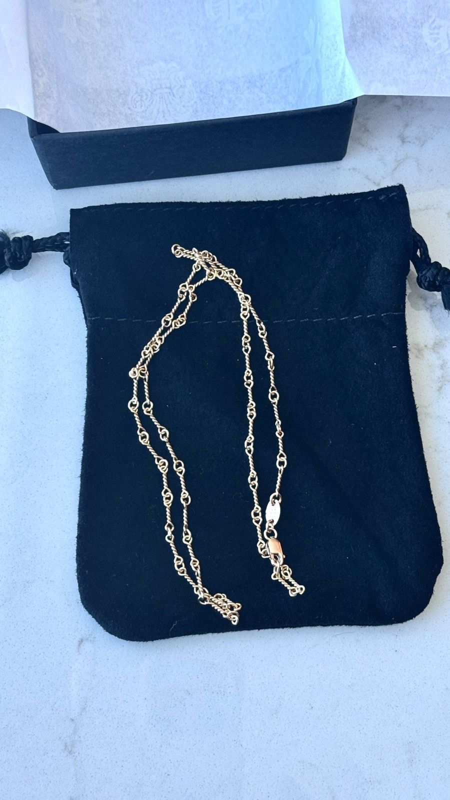 Chrome Hearts Chrome Hearts 22K Gold Twist Chain(18inch/45cm) Size ONE SIZE - 3 Thumbnail