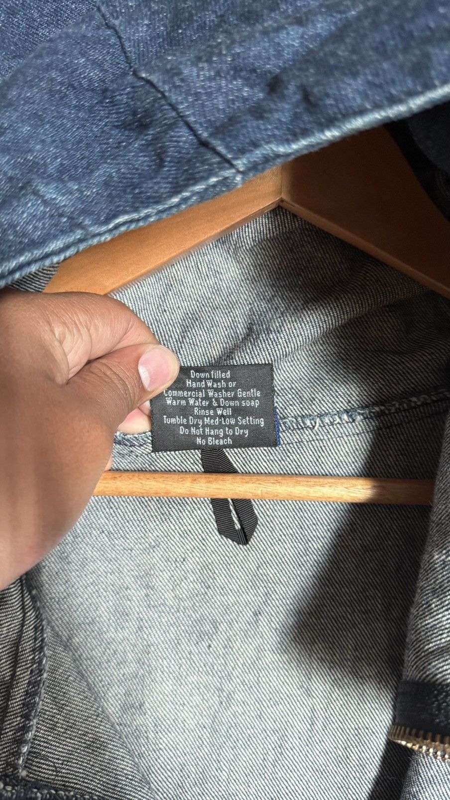 Japanese Brand Rare Denim Down Jacket Feathered Friends Seattle Gorpcore Size US S / EU 44-46 / 1 - 8 Thumbnail