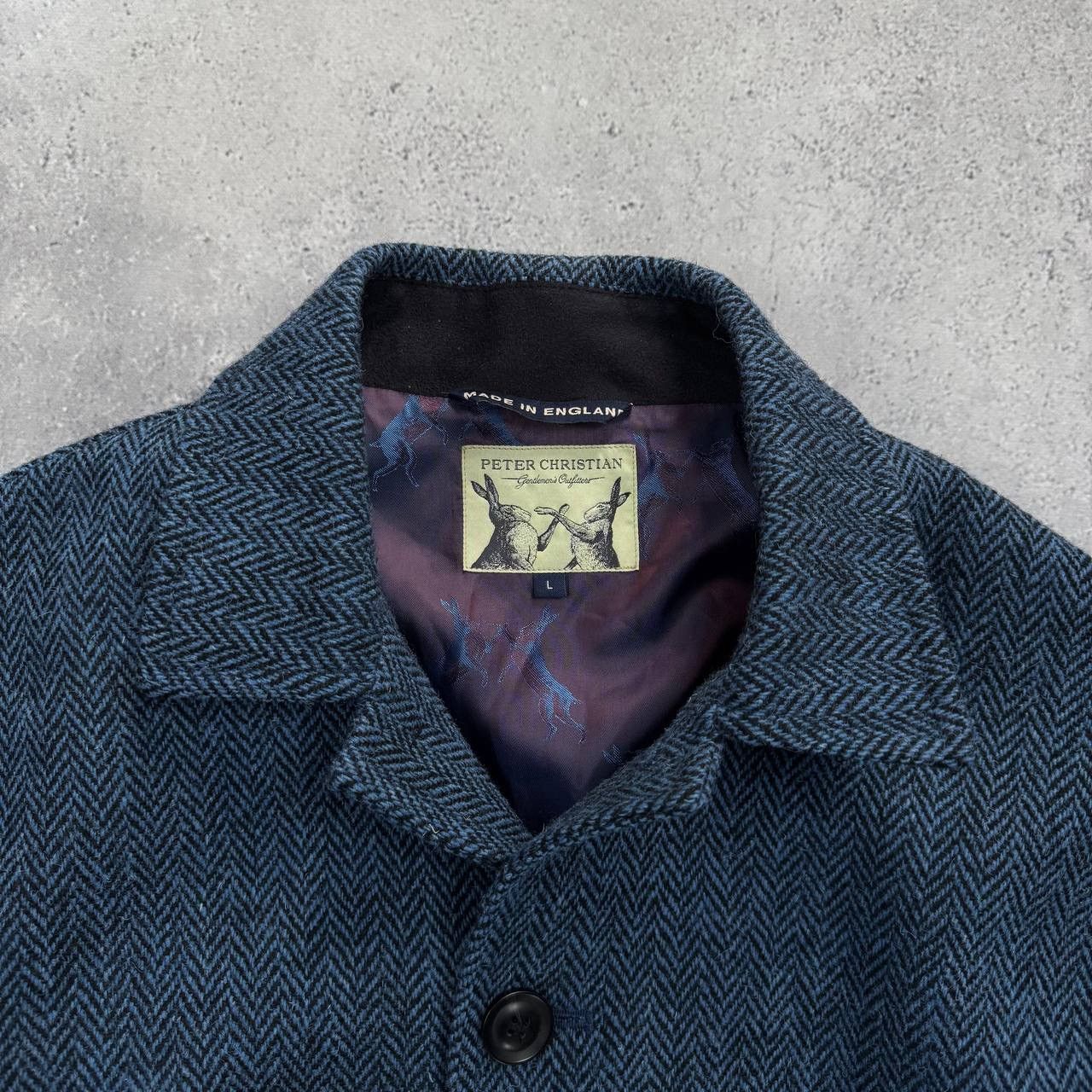 Harris Tweed Peter Christian Blue Harris Tweed Chore Jacket Size L Size US L / EU 52-54 / 3 - 5 Thumbnail