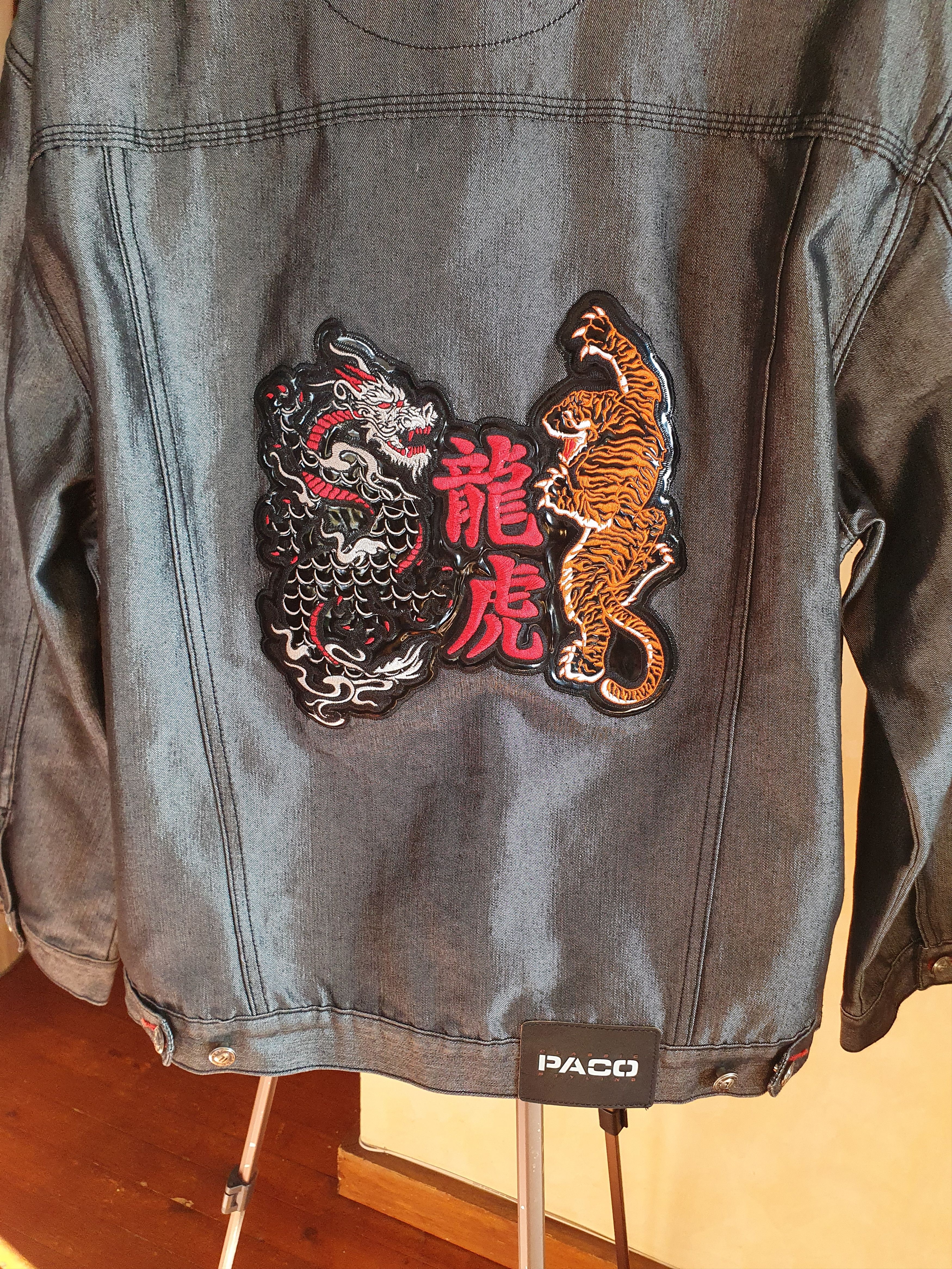 Vintage Pako Embroidered Silver Denim Jacket Vintage Y2K sz L Size US L / EU 52-54 / 3 - 15 Thumbnail