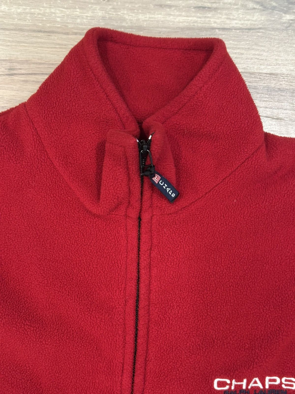 Chaps Ralph Lauren Vintage Chaps Ralph Lauren Red Zip Up Fleece XL Size US XL / EU 56 / 4 - 3 Thumbnail