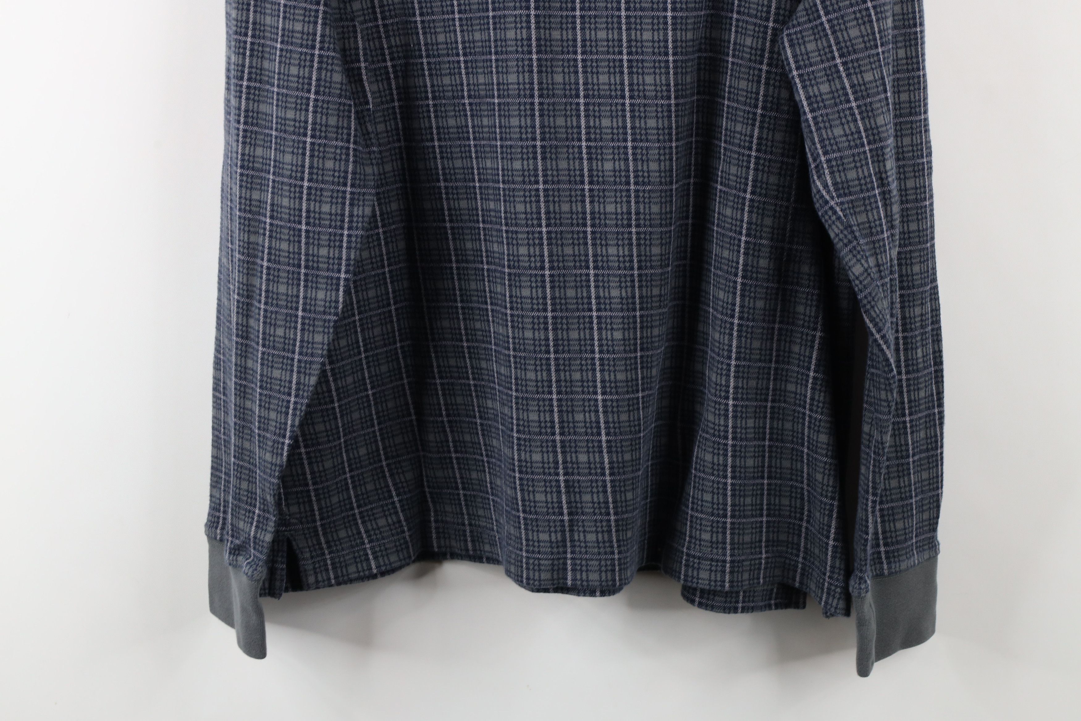 Lands' End × Vintage Vintage Y2K Lands End Long Sleeve Rugby Polo Shirt Plaid Size US L / EU 52-54 / 3 - 9 Thumbnail