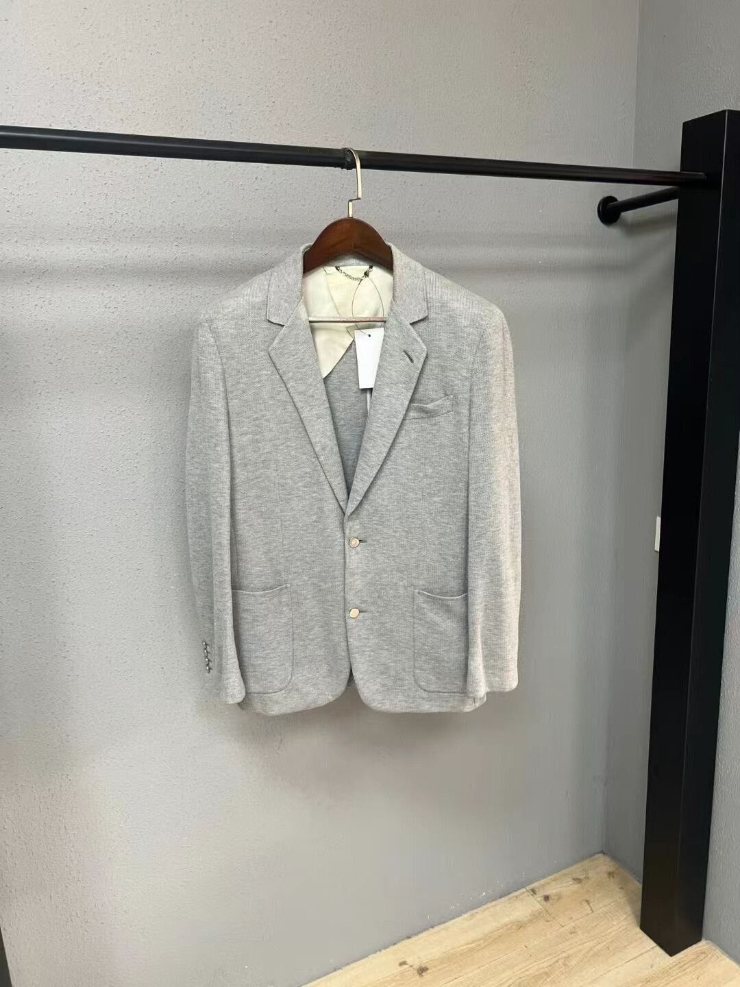Louis Vuitton gray louis vuitton blazer jacket Size US L / EU 52-54 / 3 - 1 Thumbnail