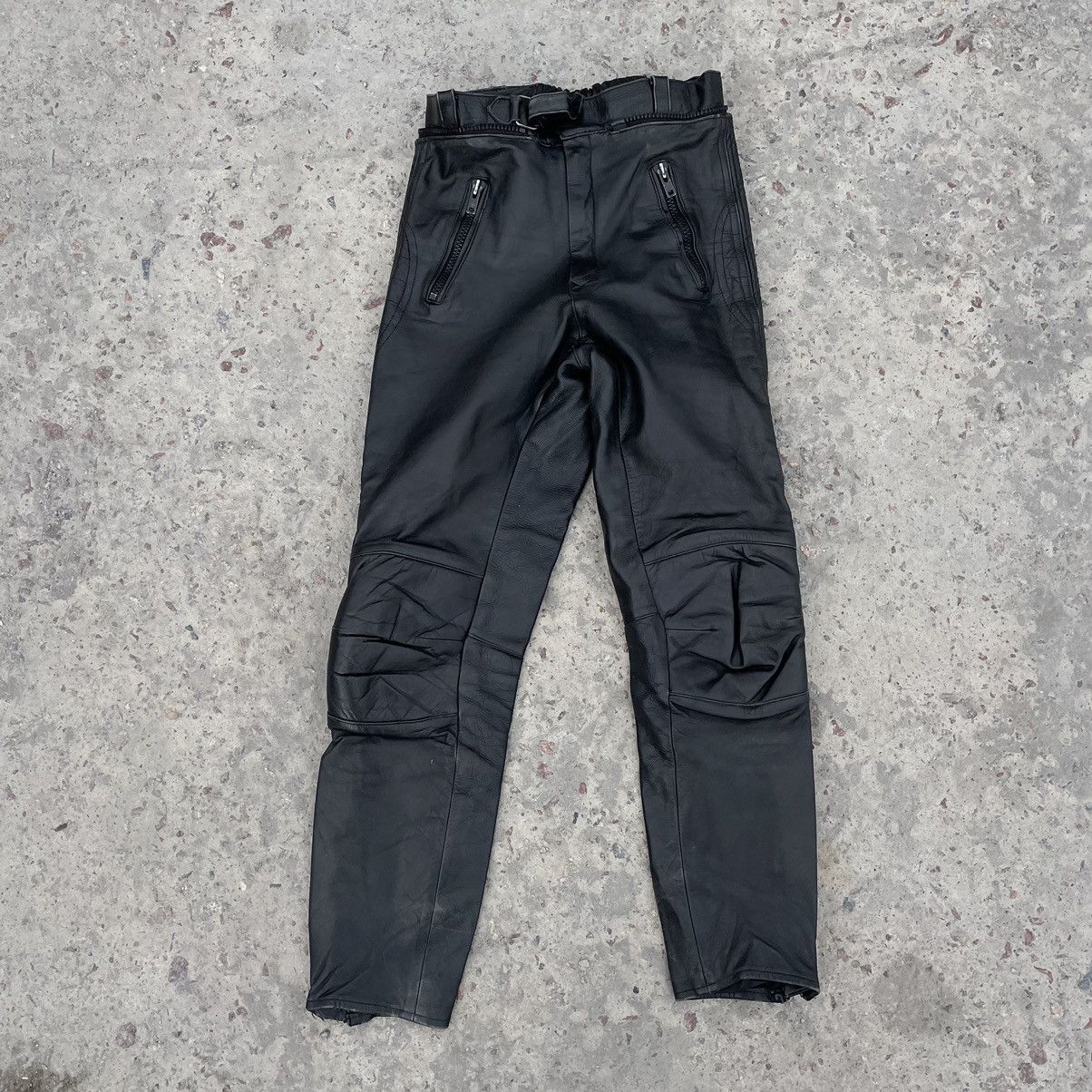 Other Vintage Moto Leather Pants 50 size Y2K 90s USA Japanese Size US 30 / EU 46 - 1 Thumbnail