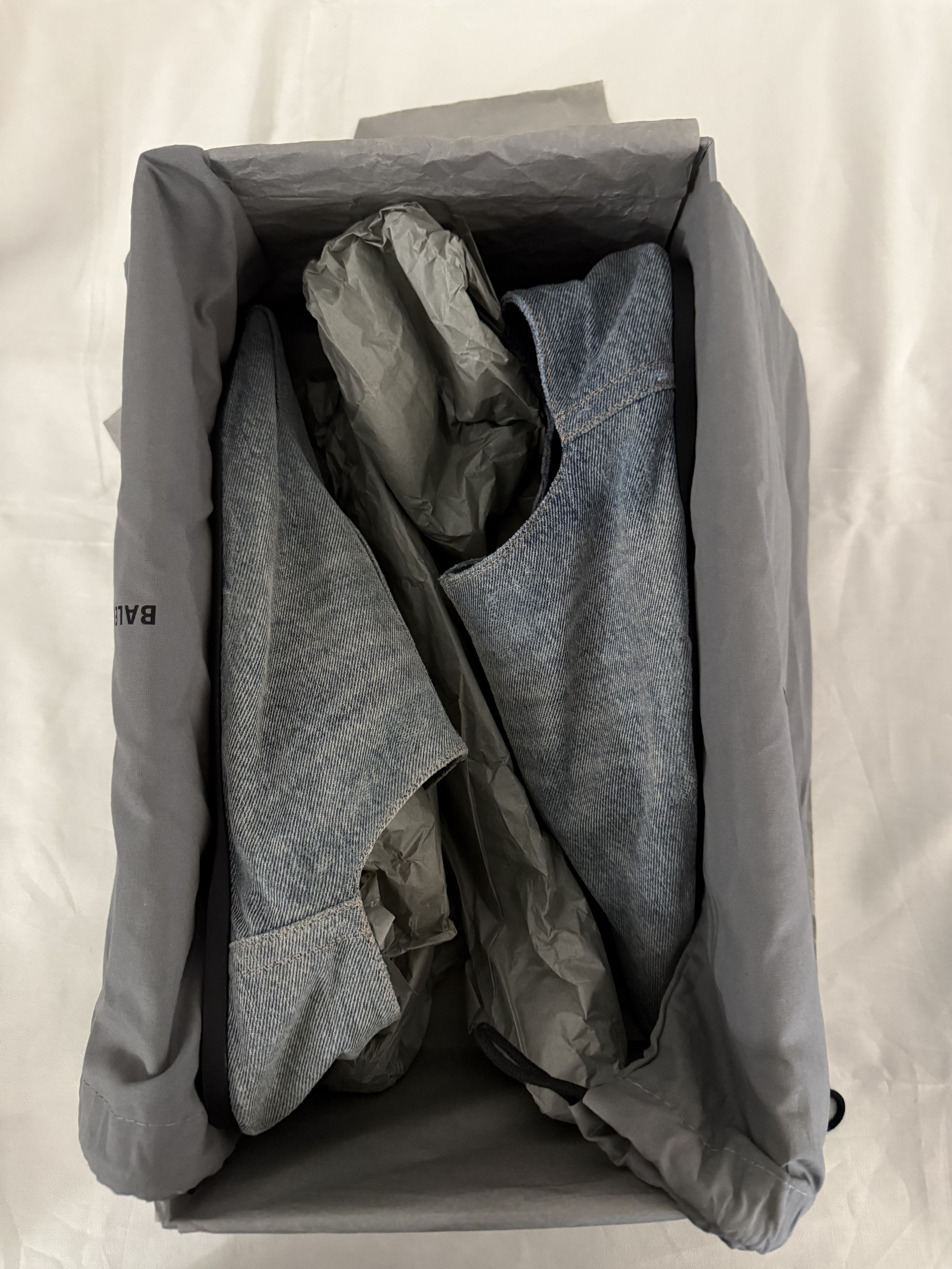 Balenciaga Calfskin Denim Babouche Mules Size US 7 / EU 40 - 2 Thumbnail