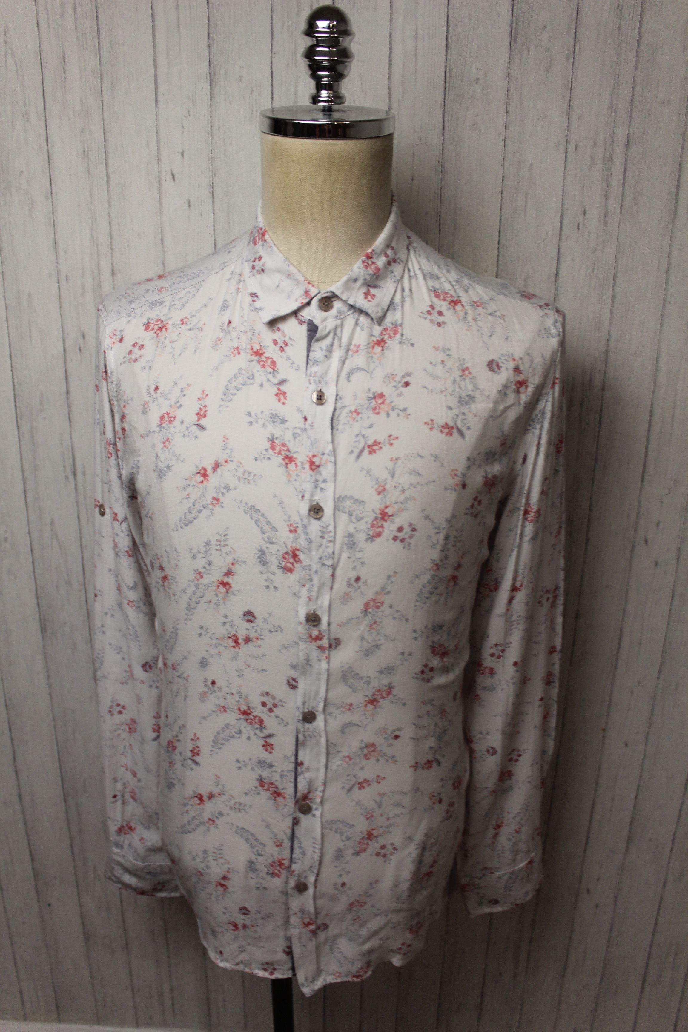 Dolce & Gabbana Men's Dolce & Gabbana Long Sleeve Floral Shirt Top Size M/L Size US M / EU 48-50 / 2 - 3 Thumbnail