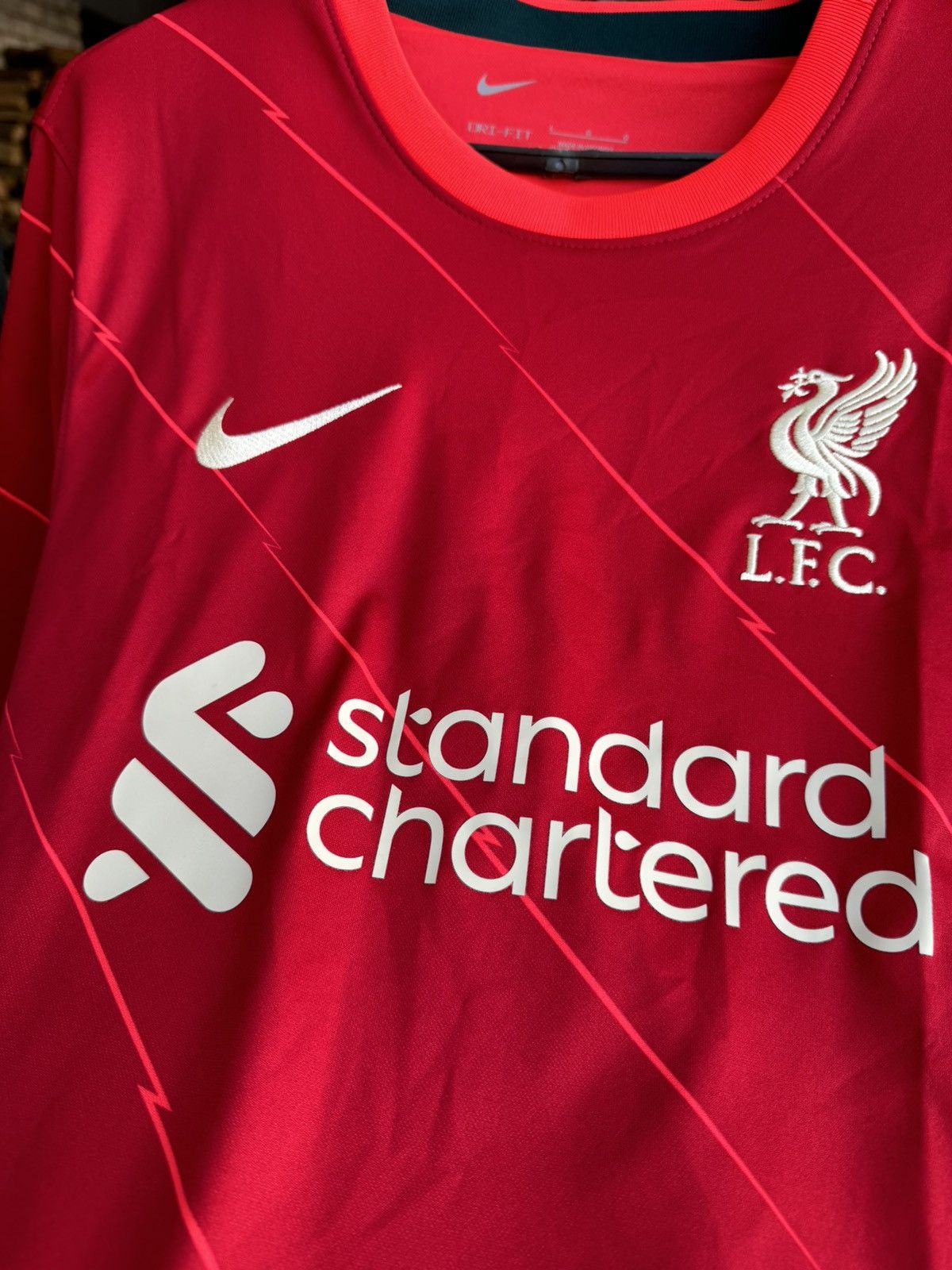 Nike Nike Liverpool 2021 Home Jersey Champions League Shirt Size US L / EU 52-54 / 3 - 10 Thumbnail