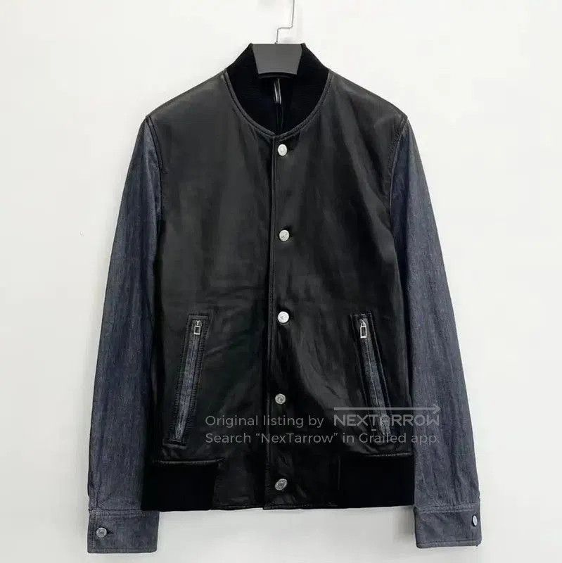 Dior Dior Black Leather Striped Jacket for Women . Size XS / US 0-2 / IT 36-38 - 1 Thumbnail