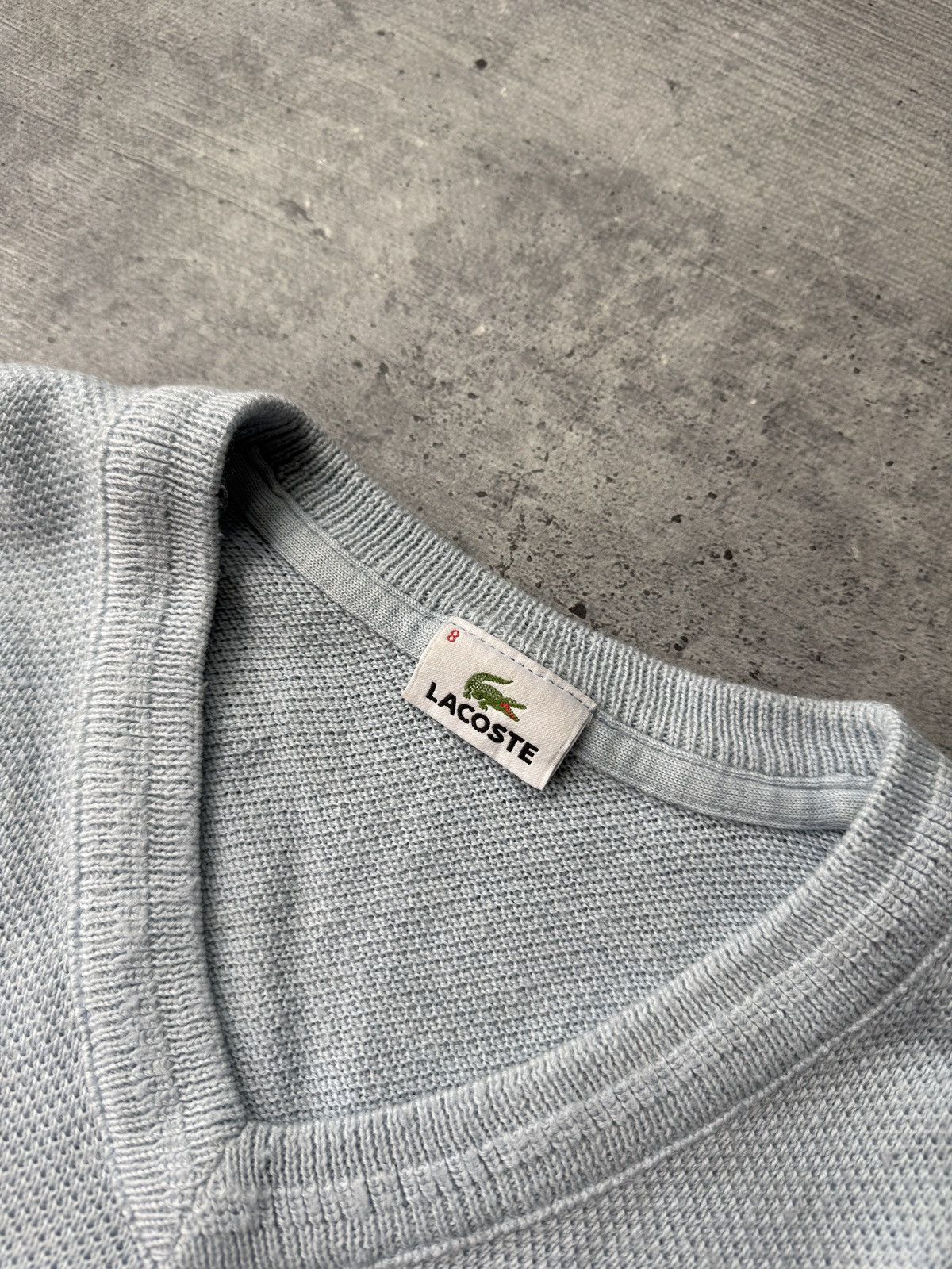 Lacoste Lacoste Sweater baby blue V-Neck Pullover Small Logo size XL Size US XL / EU 56 / 4 - 4 Thumbnail