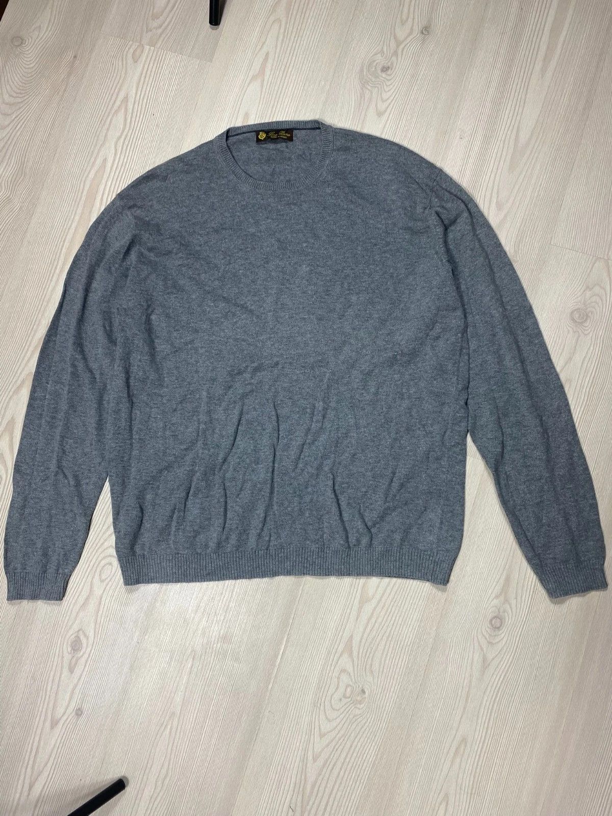 Loro Piana Loro Piana Sweater Cotton 100% Gray Size US M / EU 48-50 / 2 - 1 Thumbnail