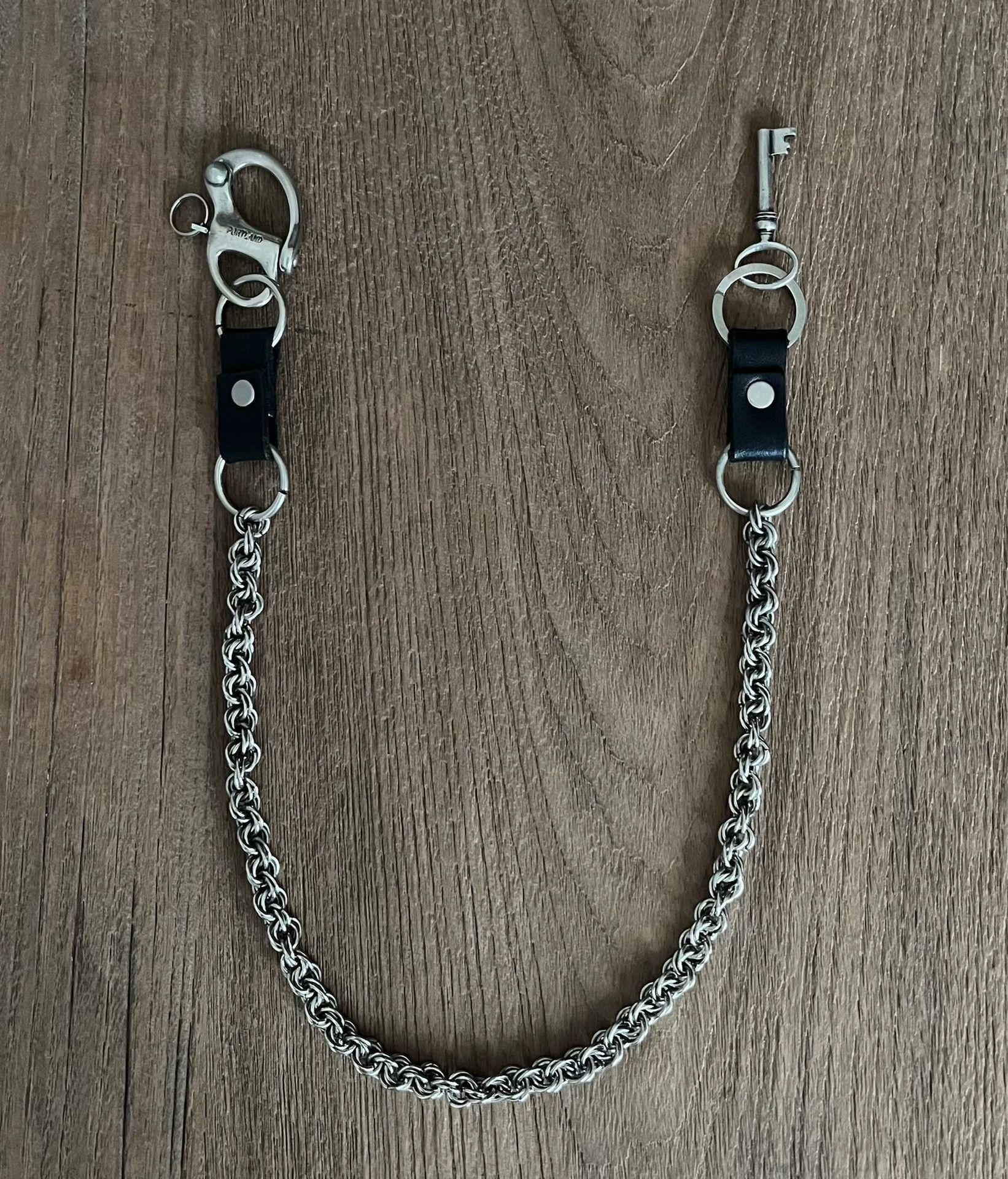 Number (N)ine カプセルネックレス ブラック Number (N)ine NUMBER (N)INE Heart Tear Skull & Key Chain Necklace