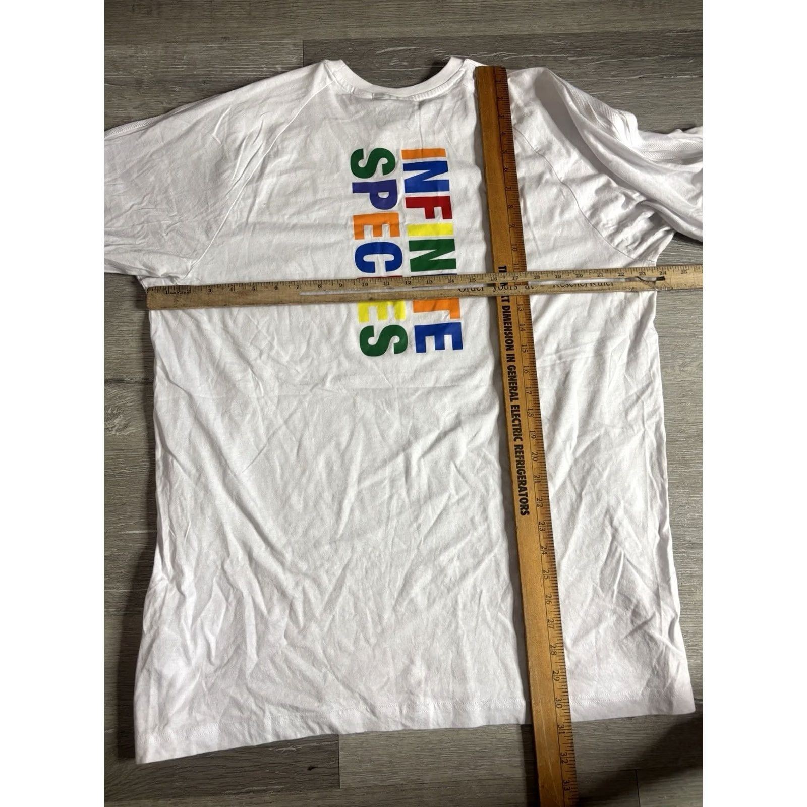 Adidas adidas Human Race Infinite Species Graphic Tee T-Shirt Mens XL White Size US XL / EU 56 / 4 - 5 Thumbnail