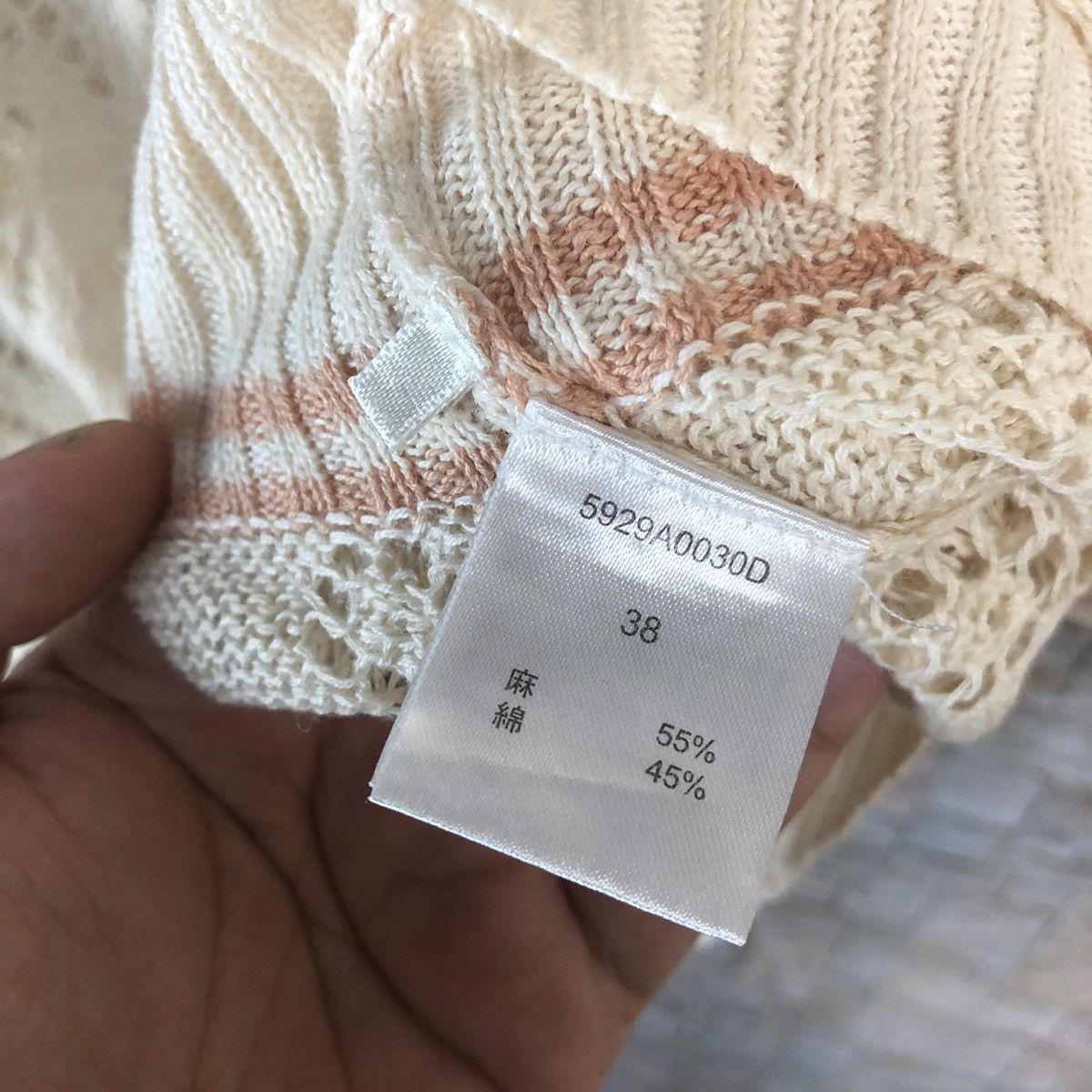Homespun Knitwear × Japanese Brand × Vintage Japan vintage crochet meshnet Brown Knitwear #A756 Size M / US 6-8 / IT 42-44 - 10 Thumbnail