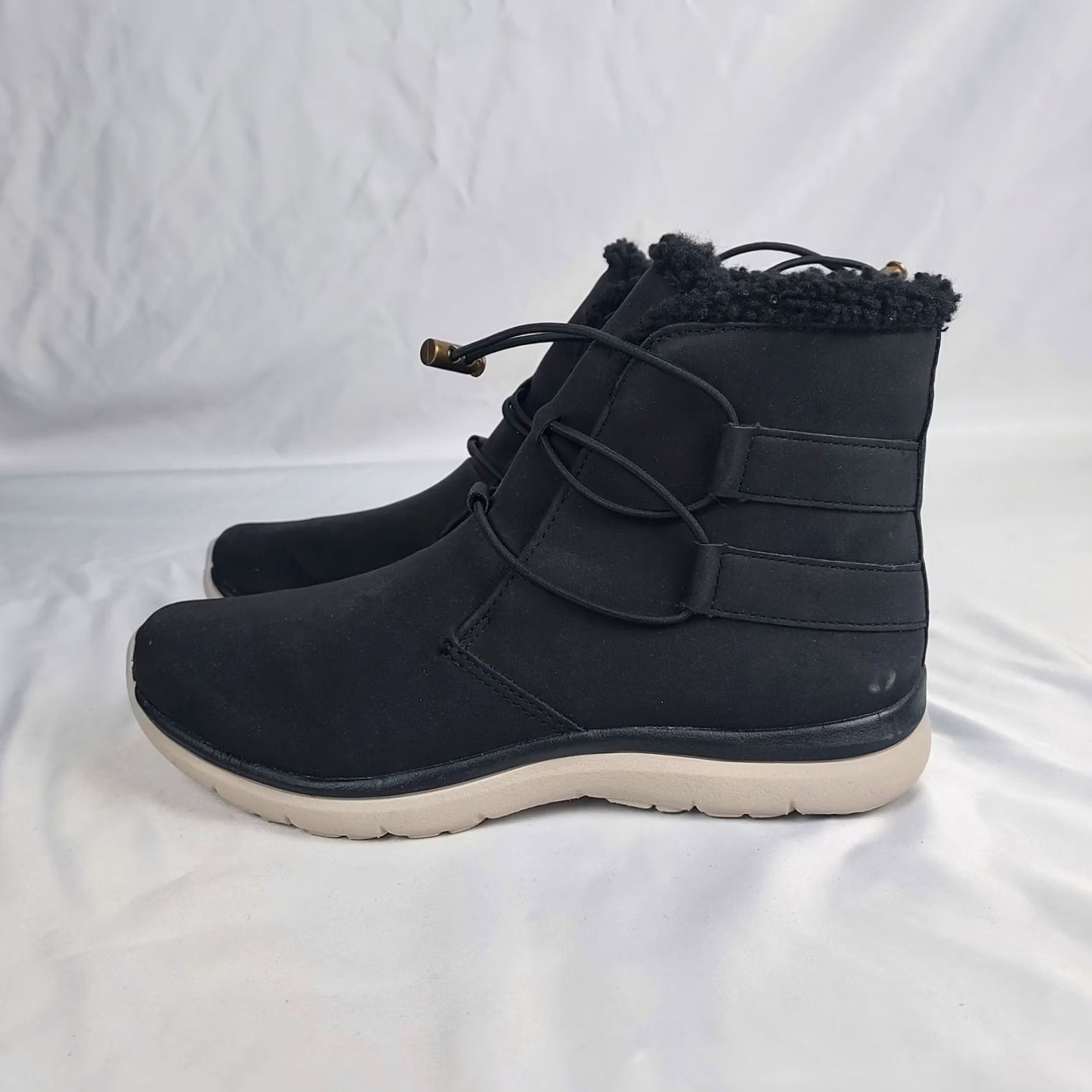 Vintage Ryka Womens Boots Memory Foam Faux Fur Winter Black Ankle Round Toe 6 M Calf Medium Comfort Snow Boot Womens Size US 6 / IT 36 - 3 Thumbnail