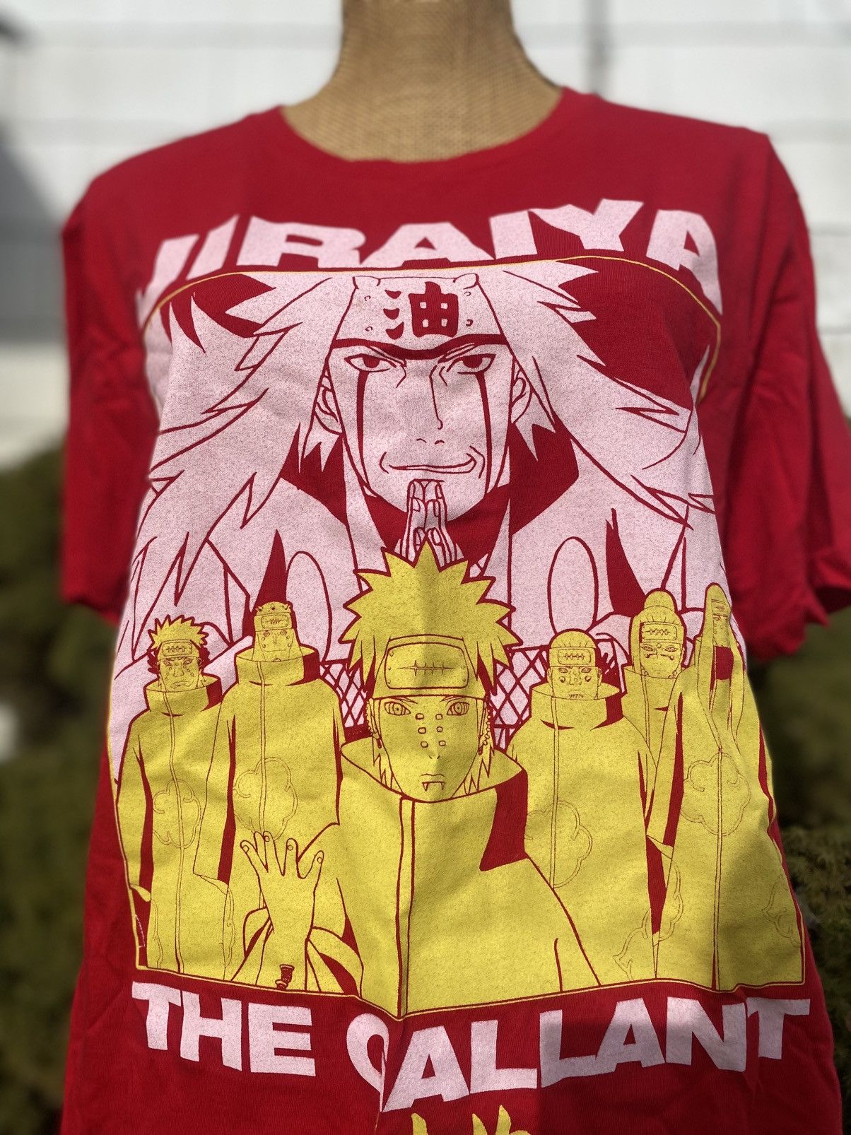Other Jiraiya The Galiant Naruto Shippuden Anime Men’s T Red L Size US L / EU 52-54 / 3 - 3 Thumbnail