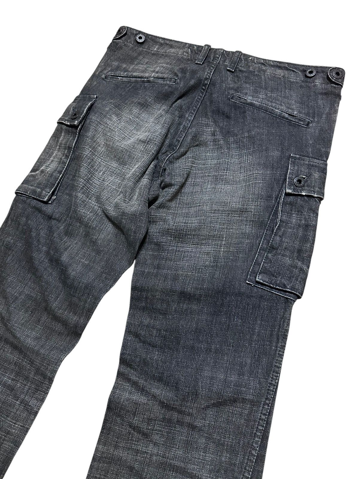 If Six Was Nine × Japanese Brand × wjk RARE ‼️ Vintage Japan Wjk Cargo Mud Wash Denim Pants Size US 31 - 4 Thumbnail