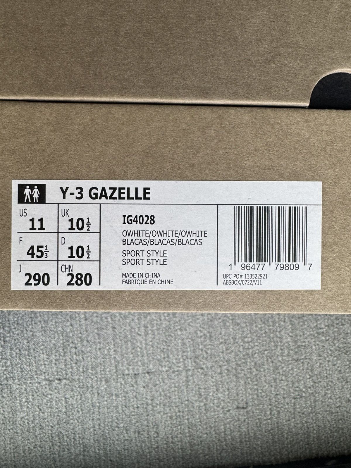 Adidas Adidas Y-3 Gazelle ‘Off White’ Size US 11 / EU 44 - 8 Thumbnail