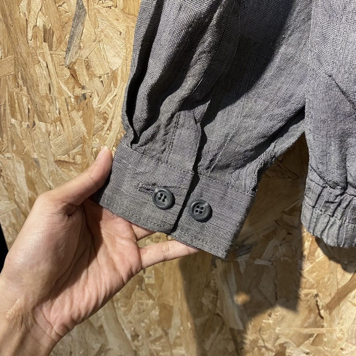 Pierre Balmain × Vintage Pierre Balmain Checked Basic Logo Jacket - Harrington Style Size US M / EU 48-50 / 2 - 17 Thumbnail