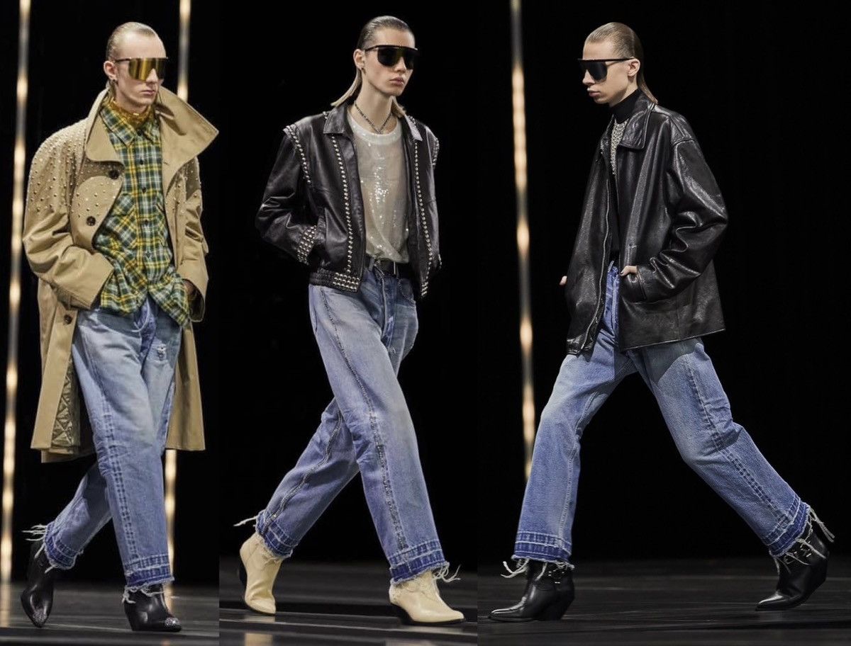 Celine × Hedi Slimane FW22 Zuma Wash Wesley Denim sz28 (fits for sz29/30) Size US 28 / EU 44 - 8 Thumbnail