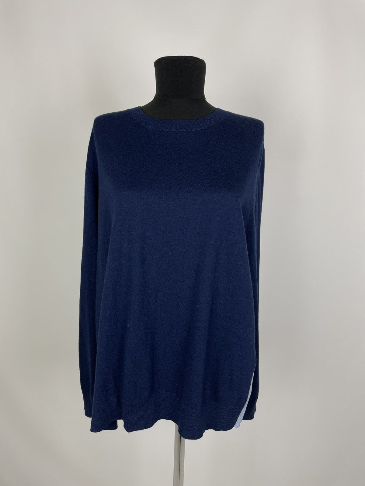 Sandro Sandro Paris Blue Ipolit Silk Back Sweater Open Ti Size M / US 6-8 / IT 42-44 - 15 Thumbnail