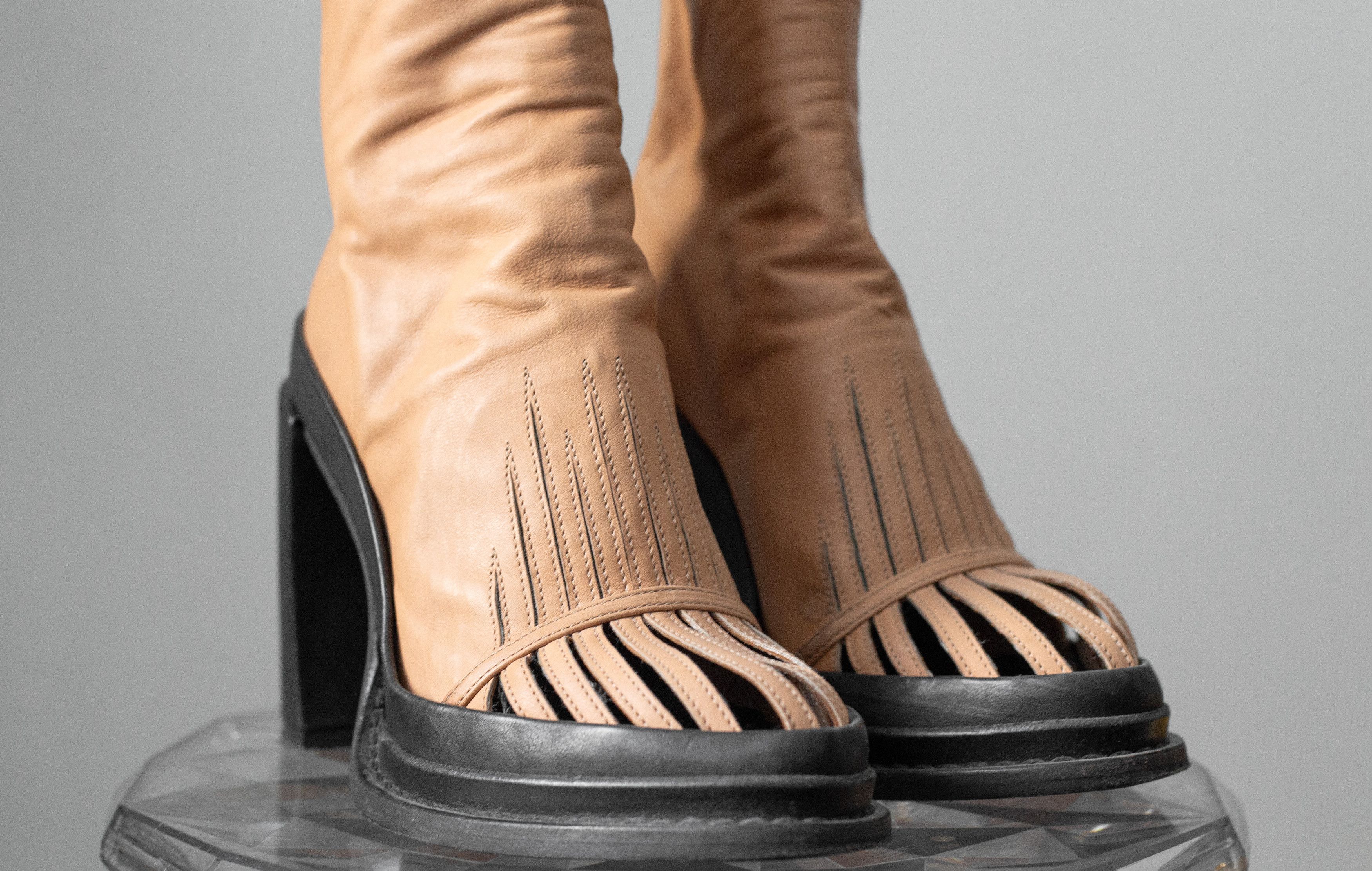 Ann Demeulemeester 2014SS leather boots Size US 8.5 / IT 38.5 - 7 Thumbnail