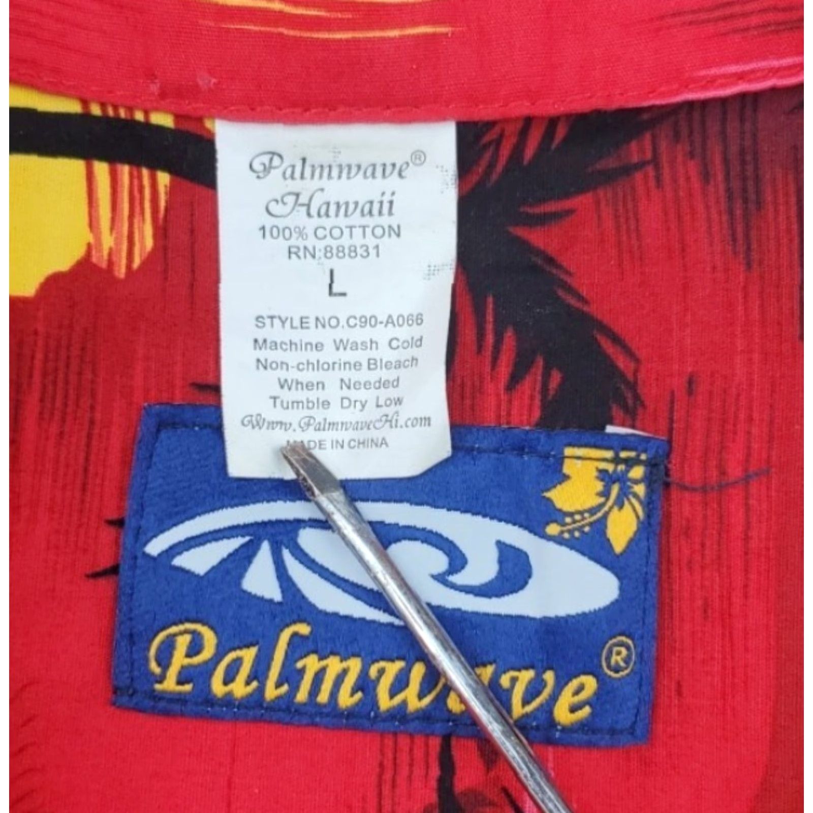 Vintage VTG Palmwave Hawaiian Shirt Mens Adult Large Surfer Beach Palms Floral Sunset Shirt Size US L / EU 52-54 / 3 - 5 Thumbnail