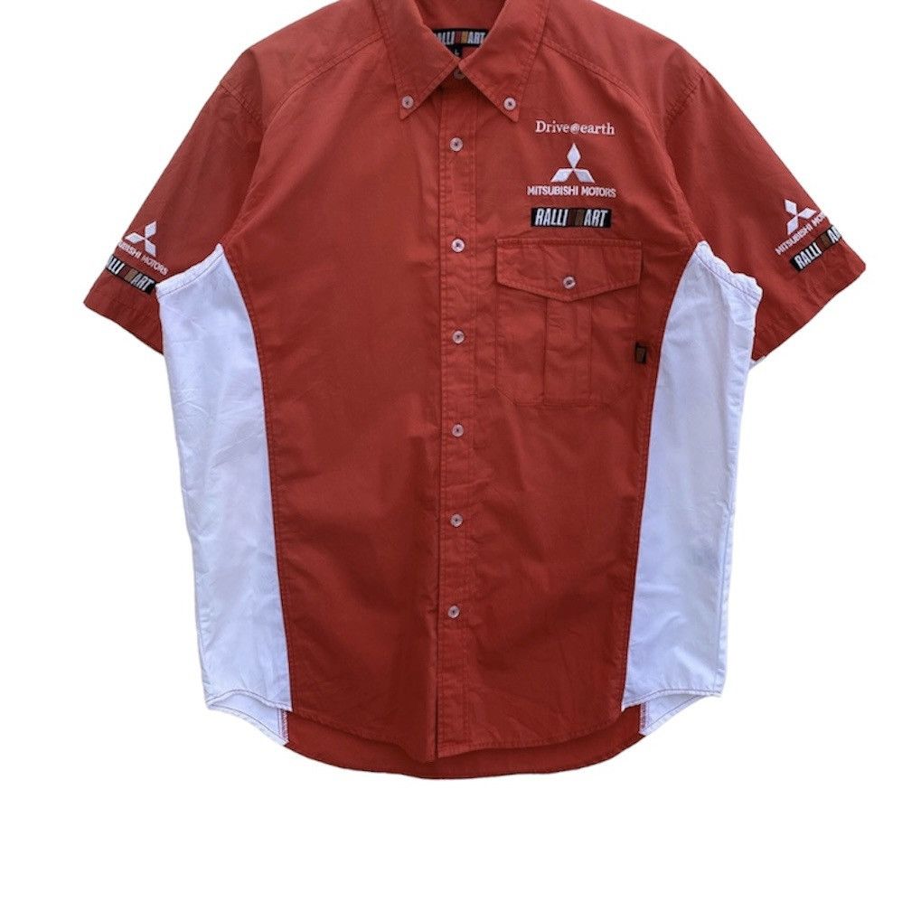 Vintage Mitsubishi Motors Ralliart Shirt Button Ups