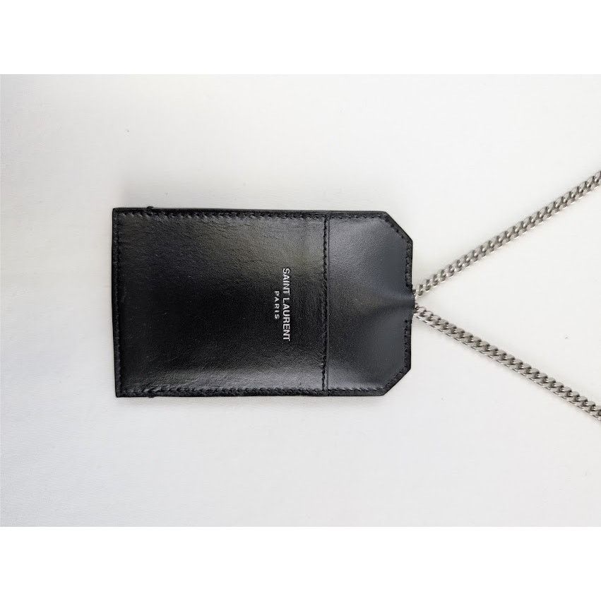 Saint Laurent Paris o1rshd1 Q:2 / Size: OS / Card Case With Chain Smooth Leather Size ONE SIZE - 4 Thumbnail