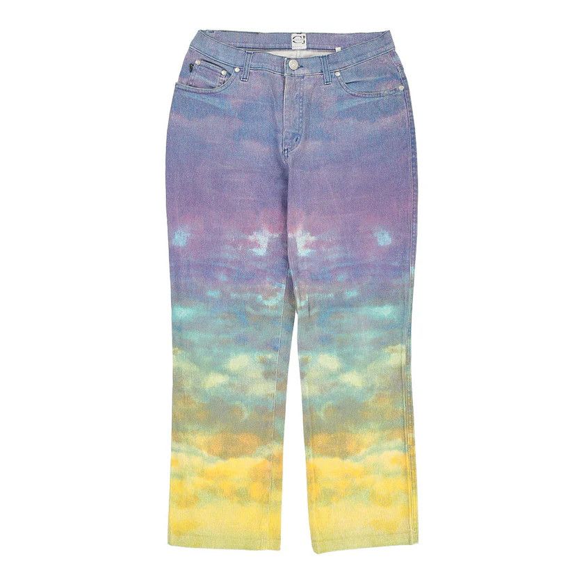 Roberto Cavalli ROBERTO CAVALLI Jeans Pants Printed Sky Vintage 90s y2k Size US 30 / EU 46 - 6 Thumbnail