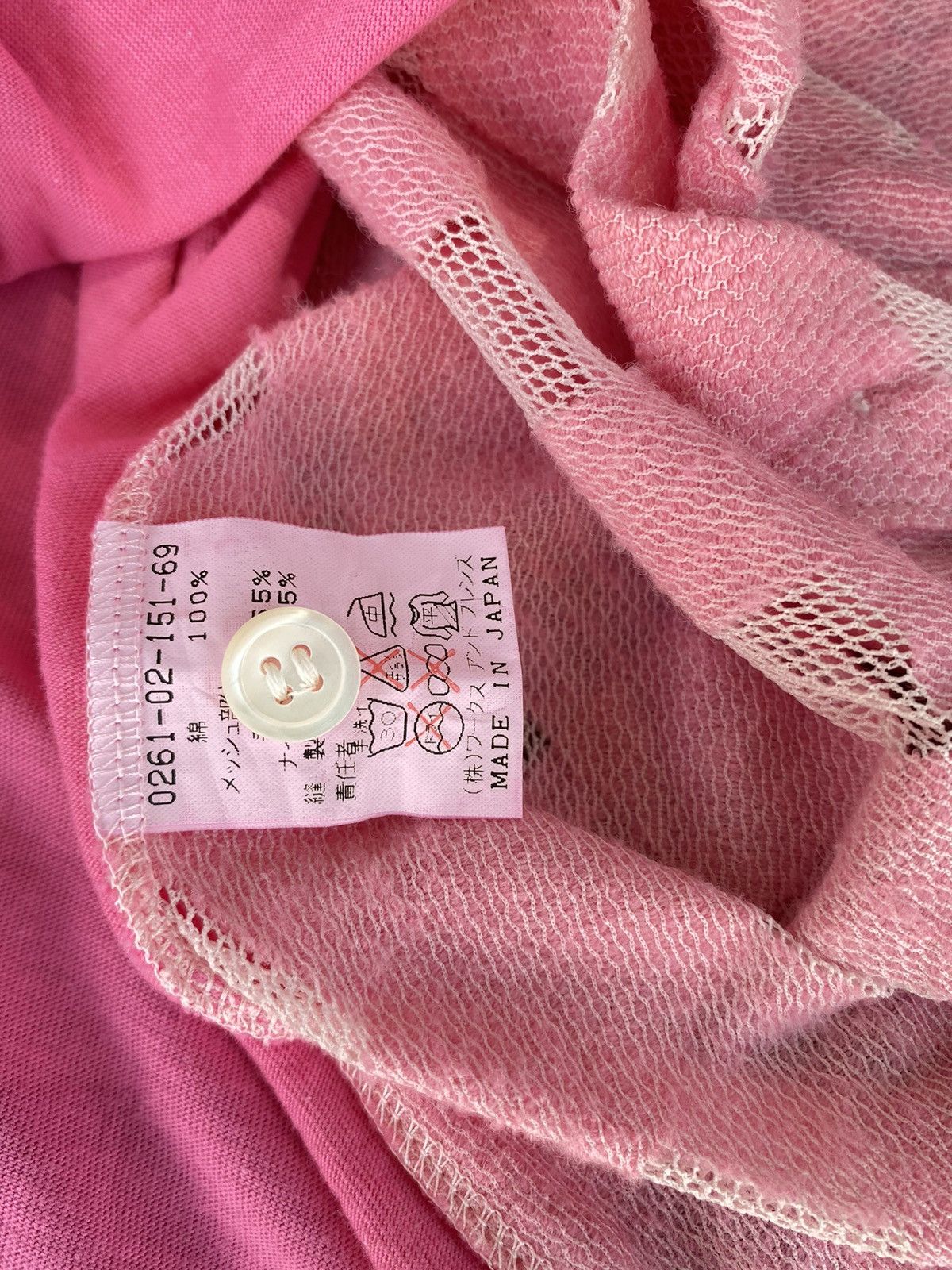 Y's × Yohji Yamamoto WXYZ Yohji Yamamoto Pastel pink plaid shirt Size S / US 4 / IT 40 - 8 Thumbnail