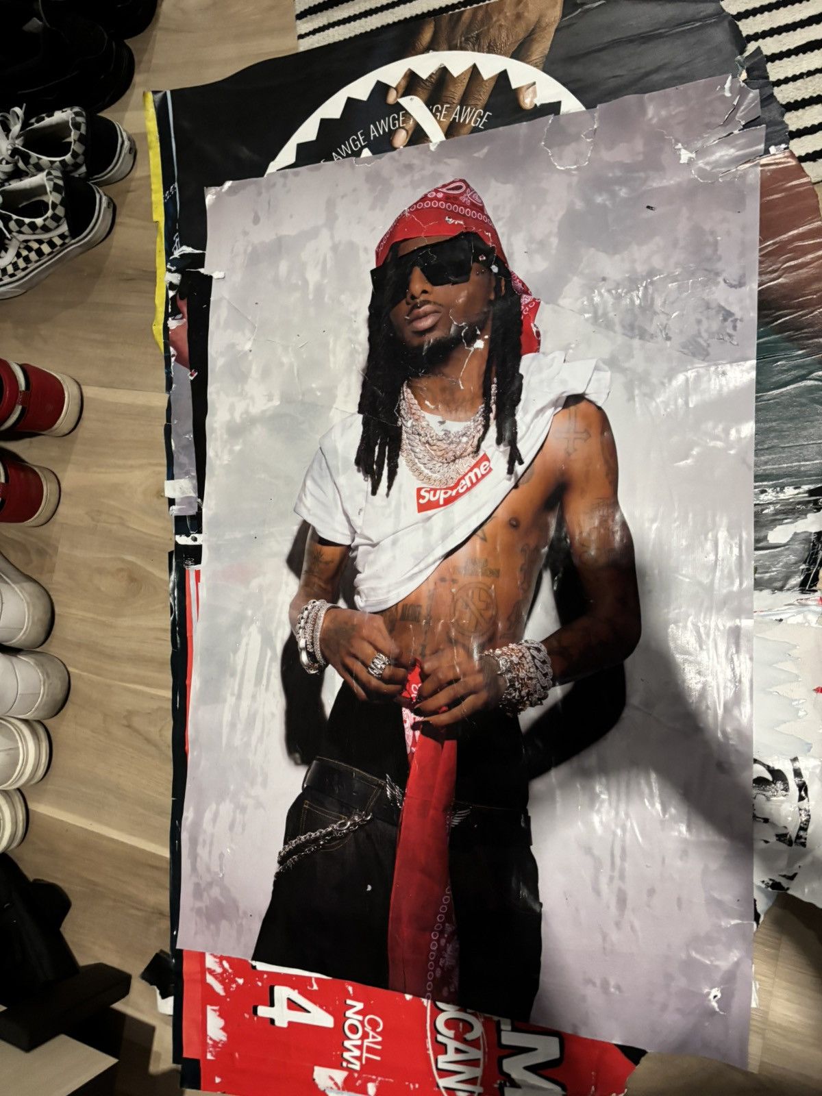 Supreme Play Boi Carti Poster Size ONE SIZE - 4 Thumbnail
