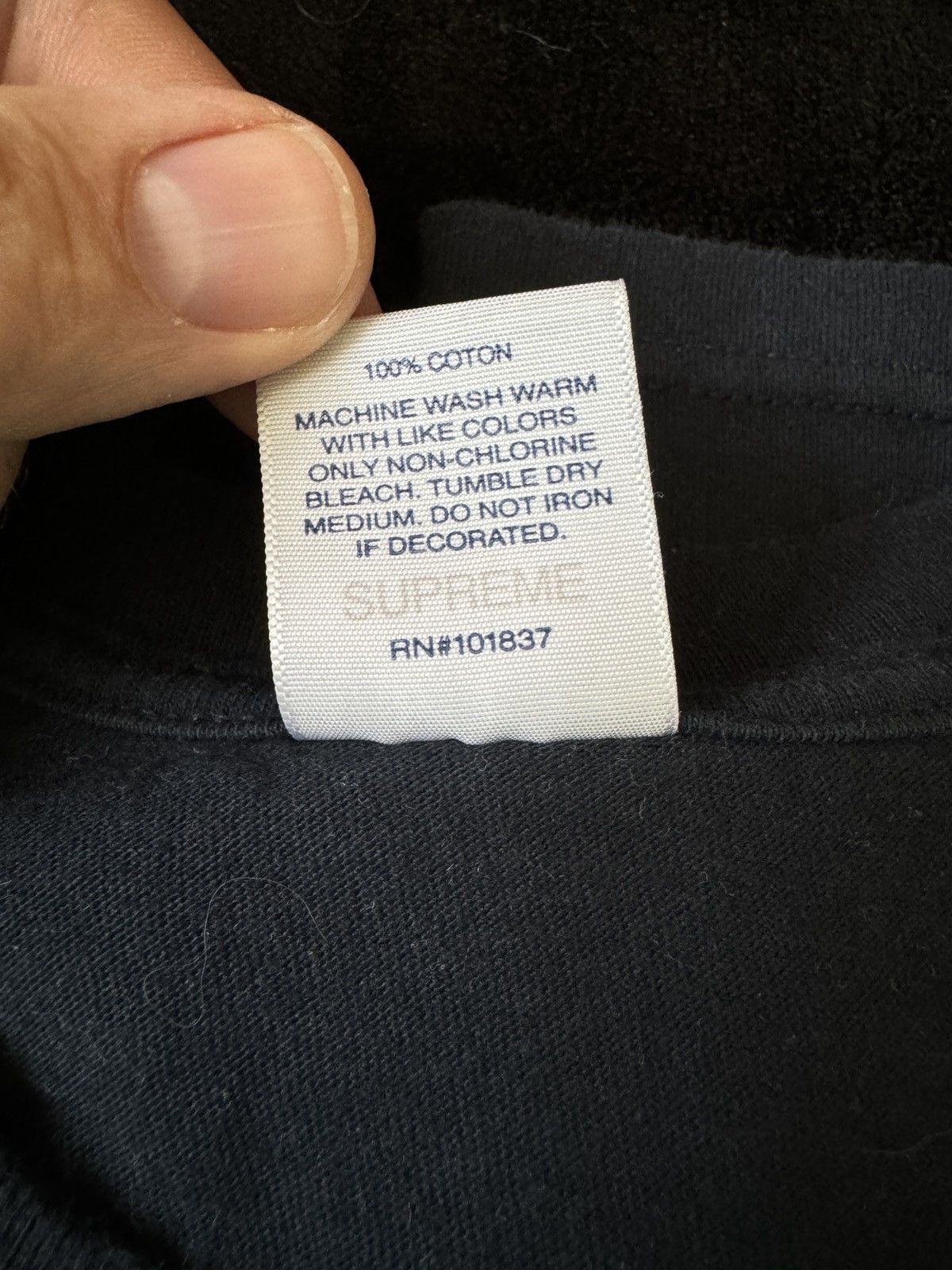 Kaws × Supreme Supreme Kaws Navy T-Shirt Size US L / EU 52-54 / 3 - 5 Thumbnail