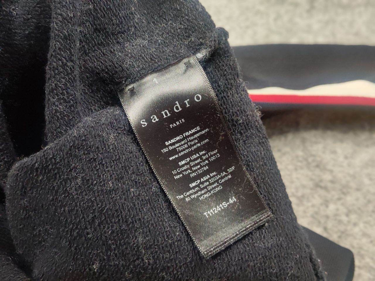 Sandro Sandro Paris Design Navy blue Logo Crew chek Sweatshirt Size US S / EU 44-46 / 1 - 12 Thumbnail