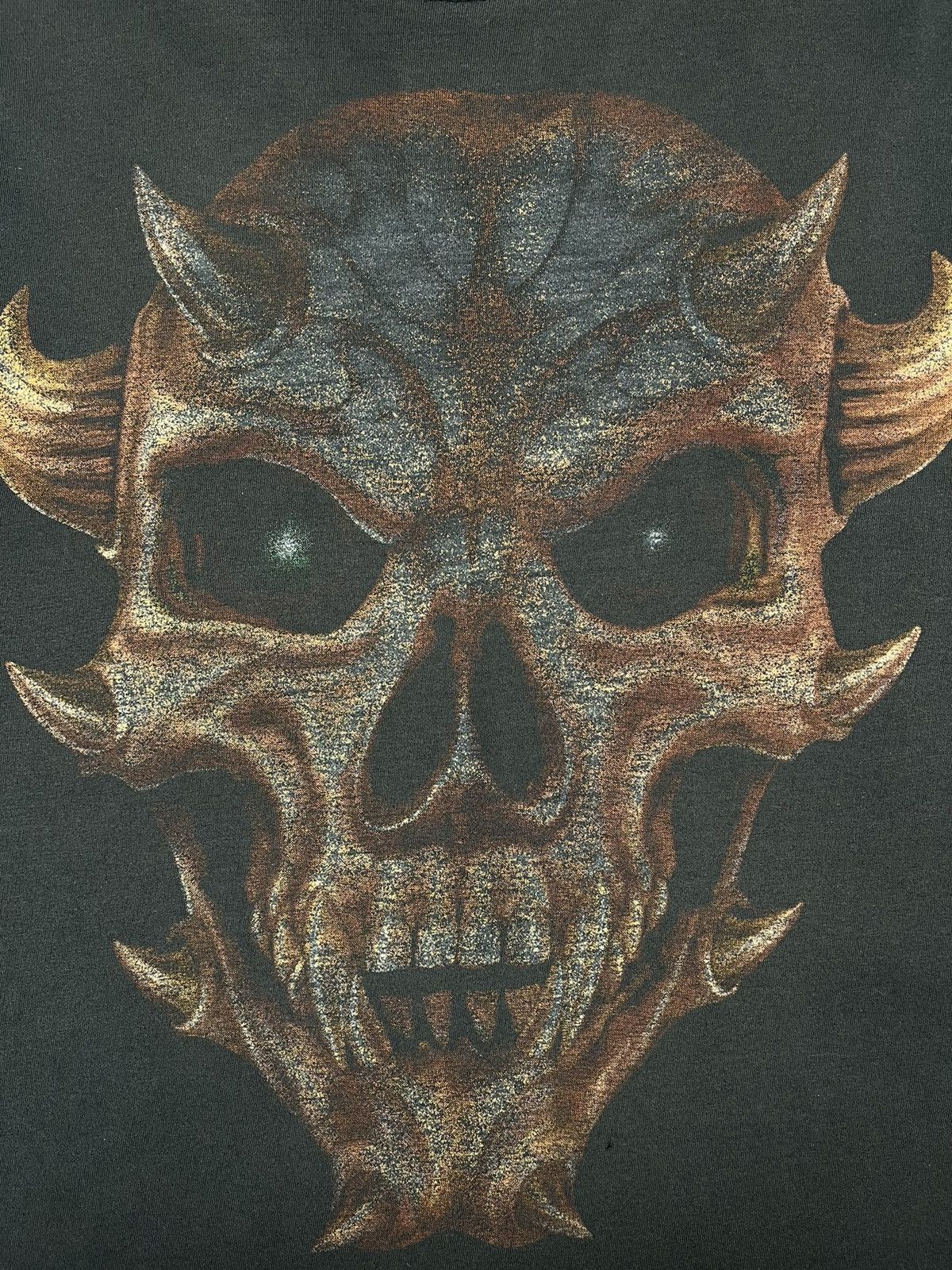 Vintage Vintage Demon Skulls sunfaded rare tee 90’s Size US L / EU 52-54 / 3 - 6 Thumbnail