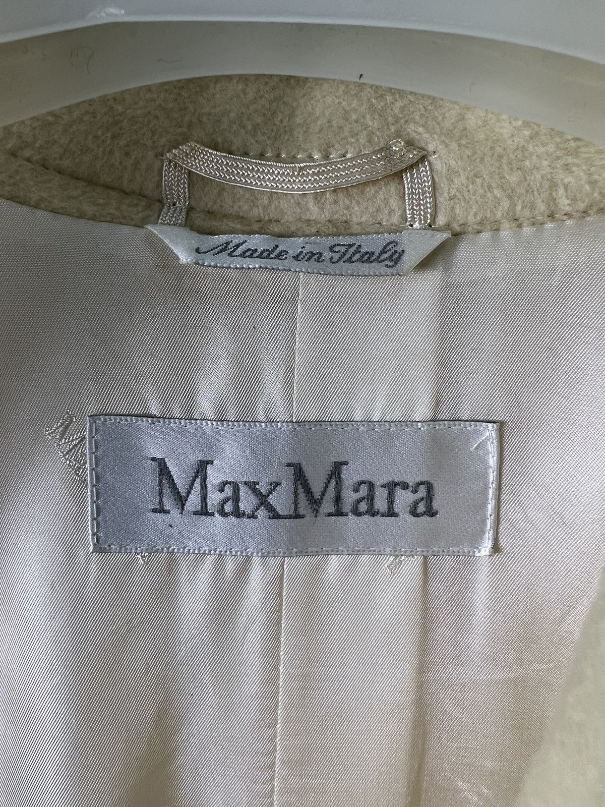 Max Mara × Weekend Max Mara 🔥 MAX MARA LUXURY CREAM WHITE OVER COAT🔥 Size L / US 10 / IT 46 - 10 Thumbnail