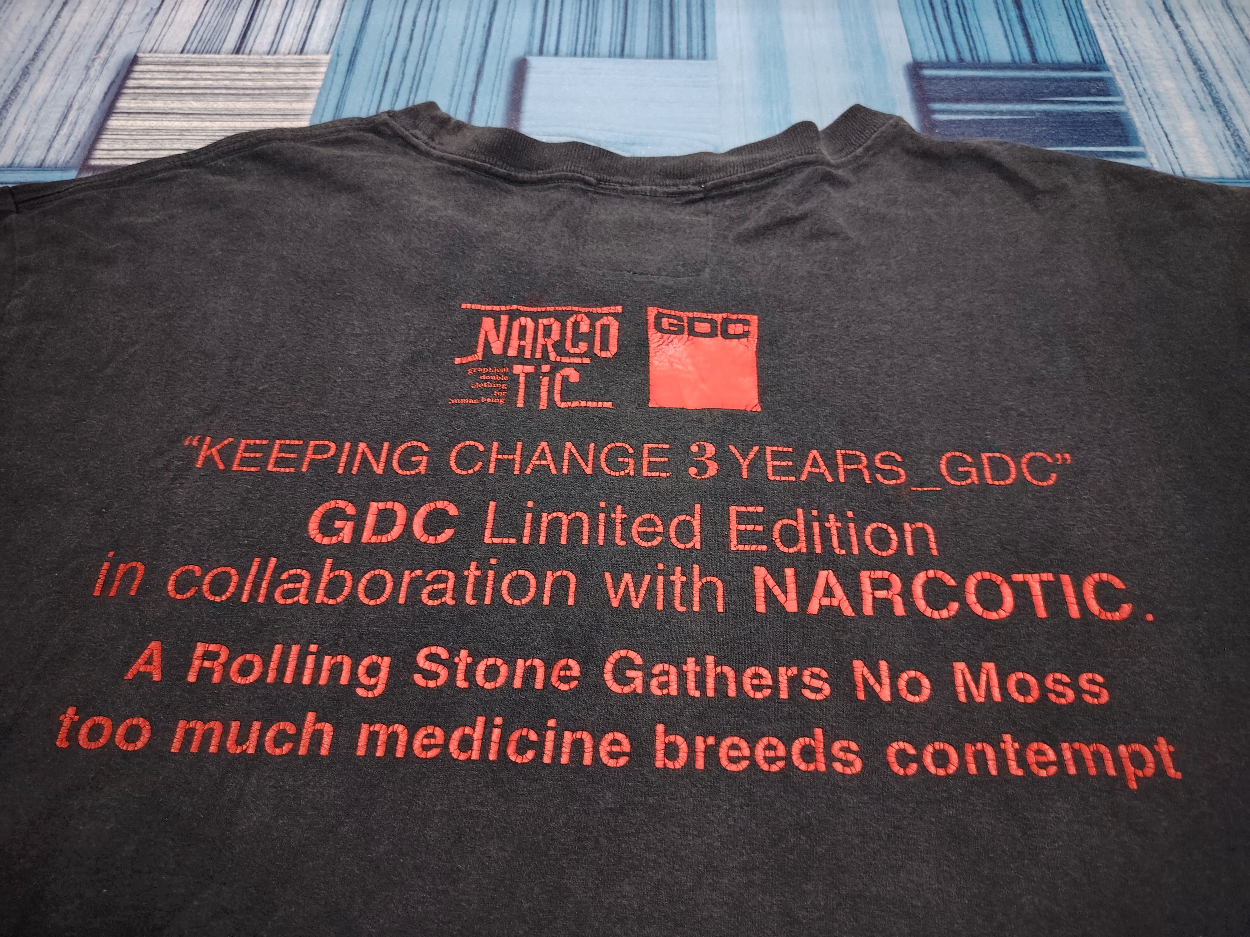If Six Was Nine × Japanese Brand × Narcotic GDC SS2008 GDC LE X Narcotic Graphic sun faded T-Shirt Size US M / EU 48-50 / 2 - 12 Thumbnail
