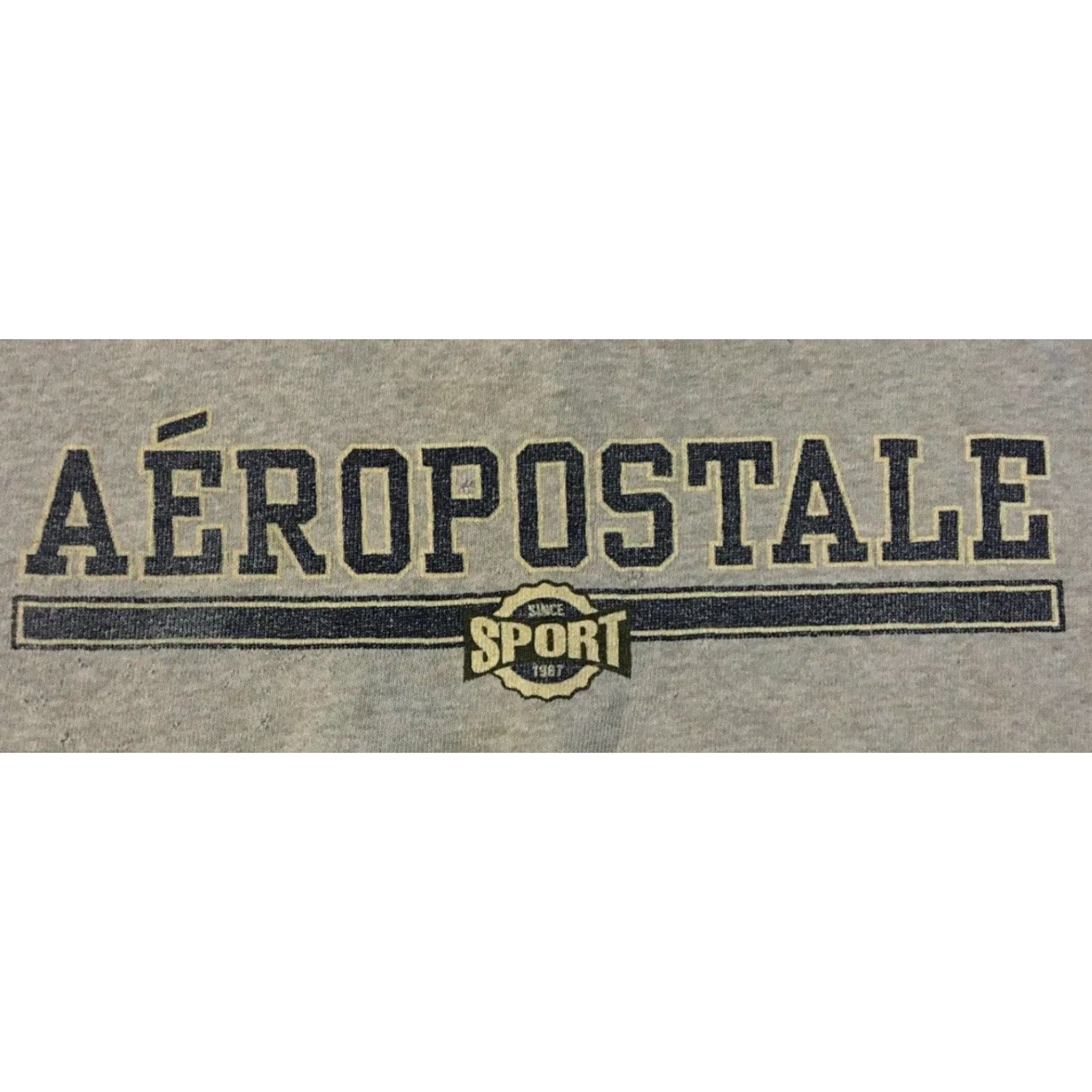 Thrasher VINTAGE Aeropostale Sport Hoodie Mens L Gray Sweatshirt Distressed Boxy 90s Grunge Spellout Track & Field USA USA Size US L / EU 52-54 / 3 - 2 Thumbnail