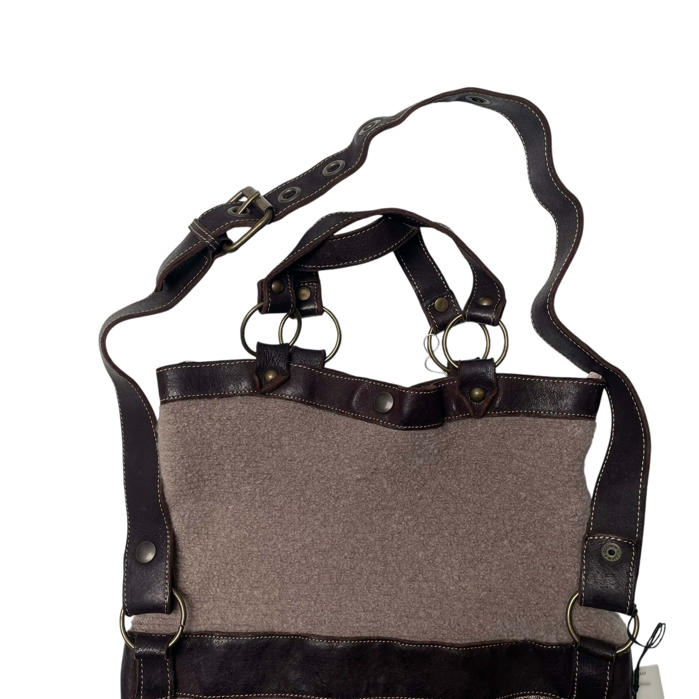 Vintage Collection privee leather&wool bag Size ONE SIZE - 8 Thumbnail
