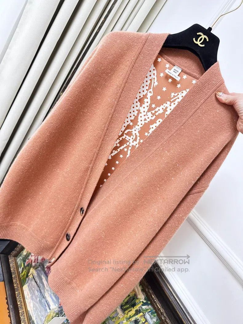 Hermes Hermes Orange Pink Color Block Real Silk Mulberry Silk Rop Size XS / US 0-2 / IT 36-38 - 5 Thumbnail