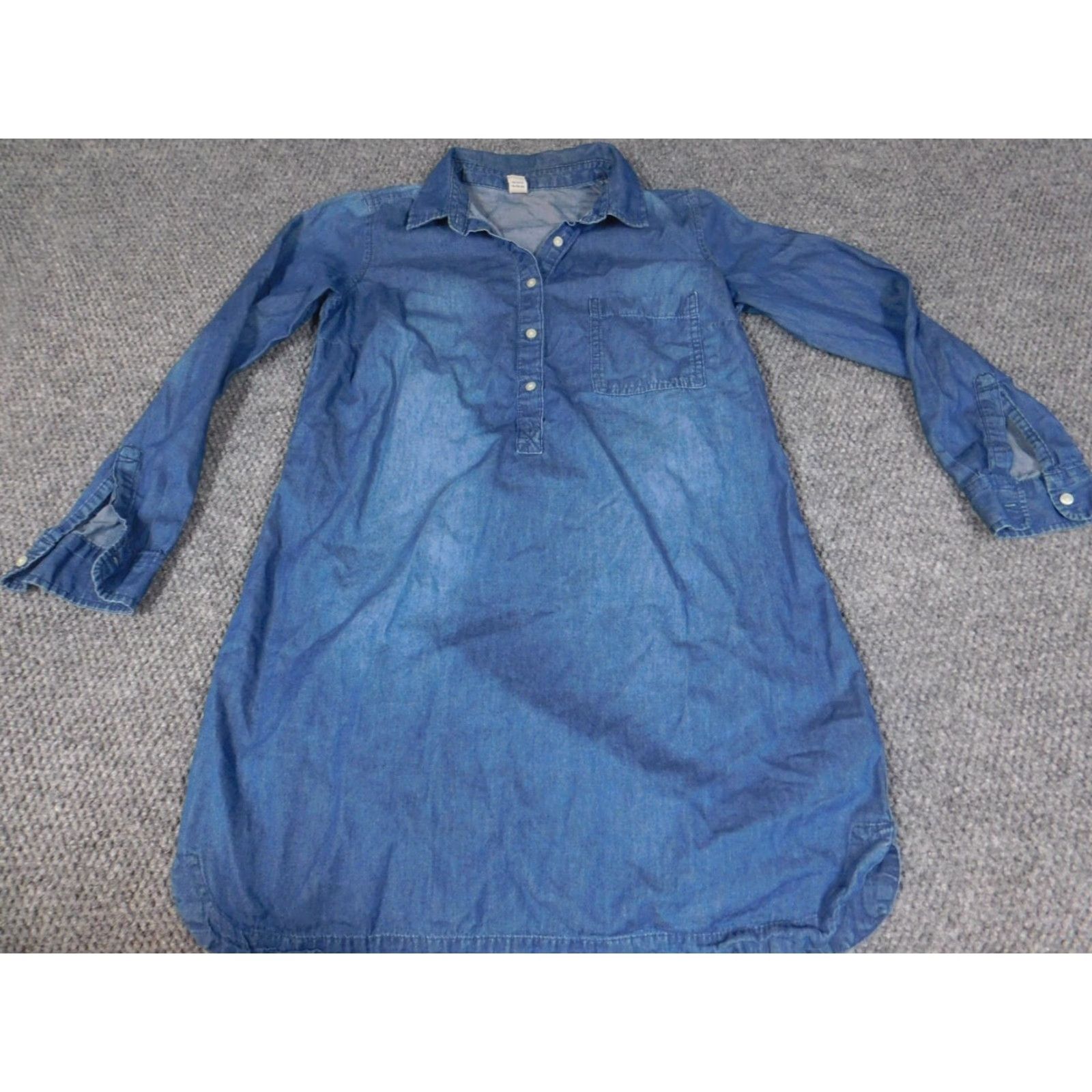 Old Navy Old Navy Blouse Tunic Shirt Denim Blue S Womens Size S / US 4 / IT 40 - 3 Thumbnail