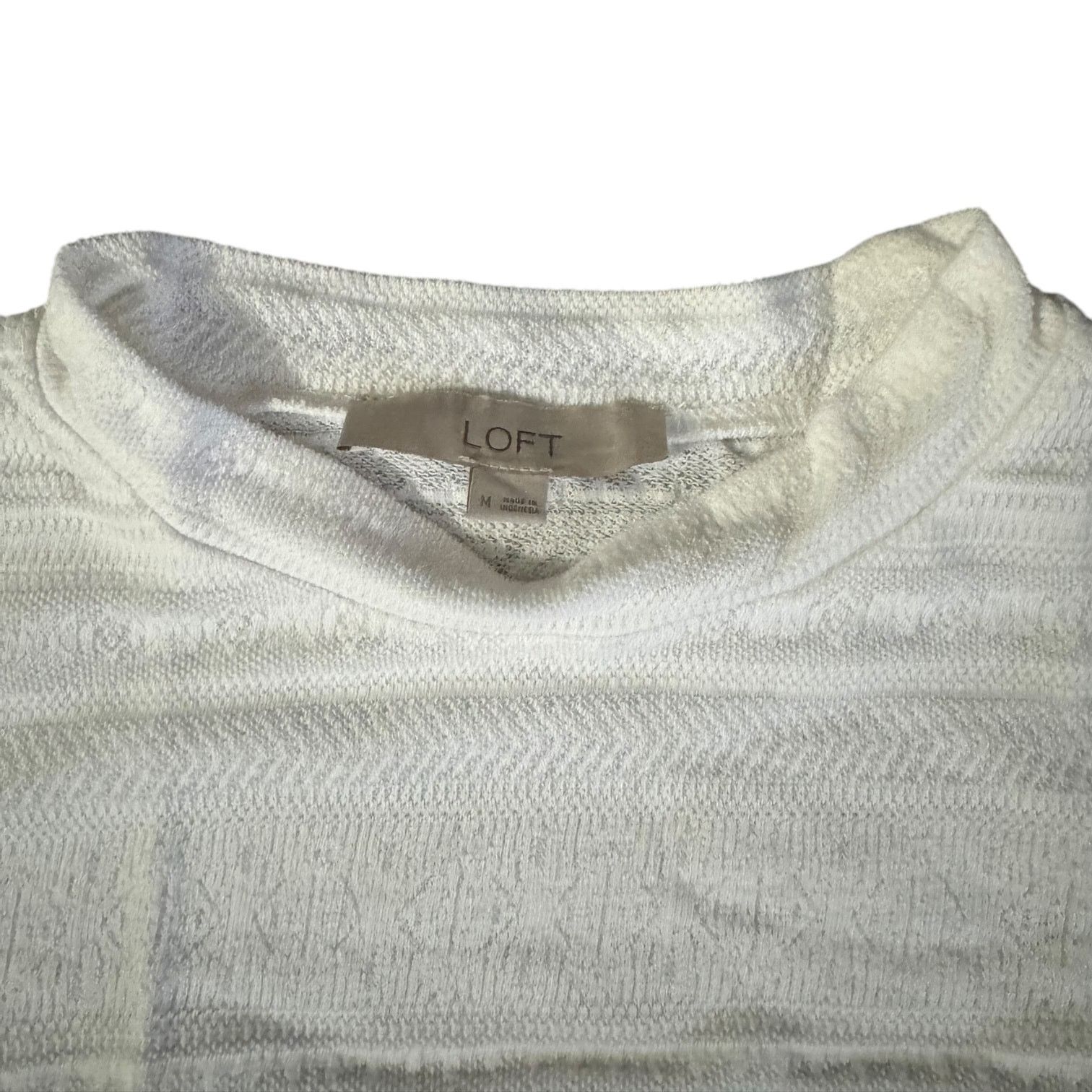Other Ann Taylor Loft Ivory Long Sleeve Women’s Sweater – Medium Size M / US 6-8 / IT 42-44 - 2 Thumbnail