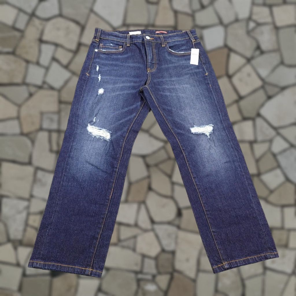 Vintage Pilcro Anthropologie Jeans Womens 27P Denim Distressed Borrowed Boyfriend NEW Size 27" / US 4 / IT 40 - 1 Thumbnail