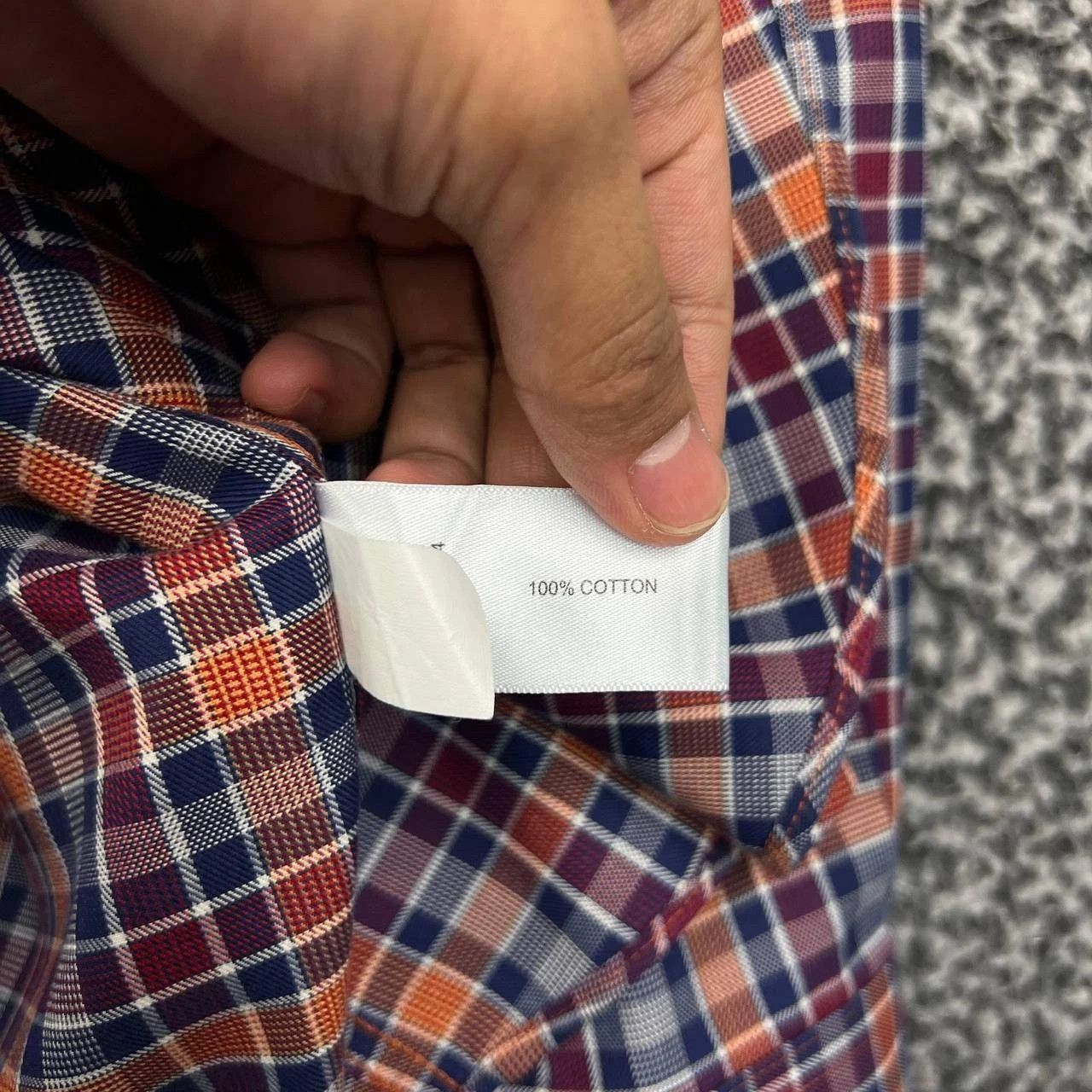 Orvis Orvis Button Down Shirt Men Orange Plaid Collared Cotton L Size US L / EU 52-54 / 3 - 9 Thumbnail