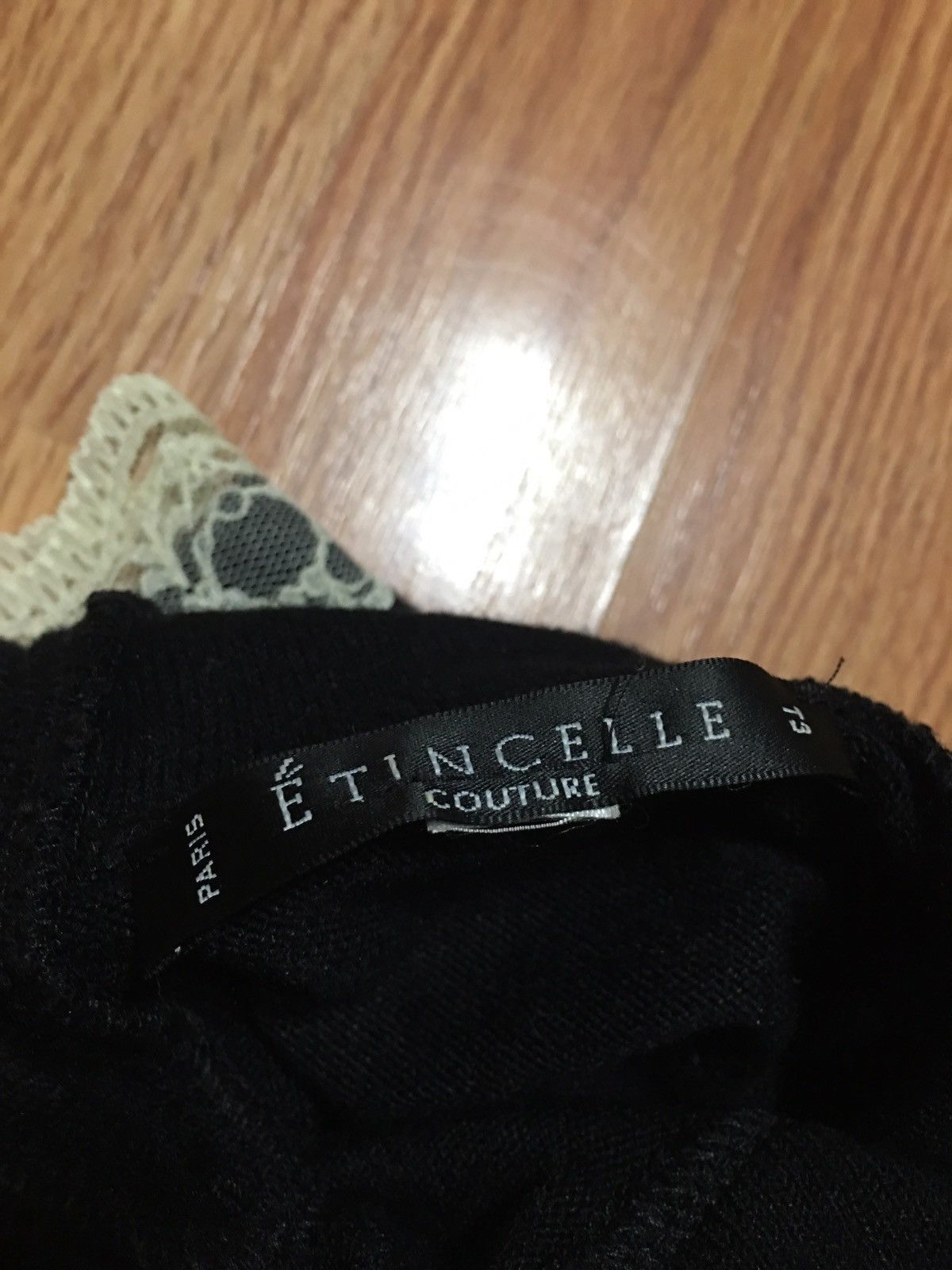 Designer ETINCELLE Couture Paris Black Designer Knit Top Size M / US 6-8 / IT 42-44 - 9 Thumbnail