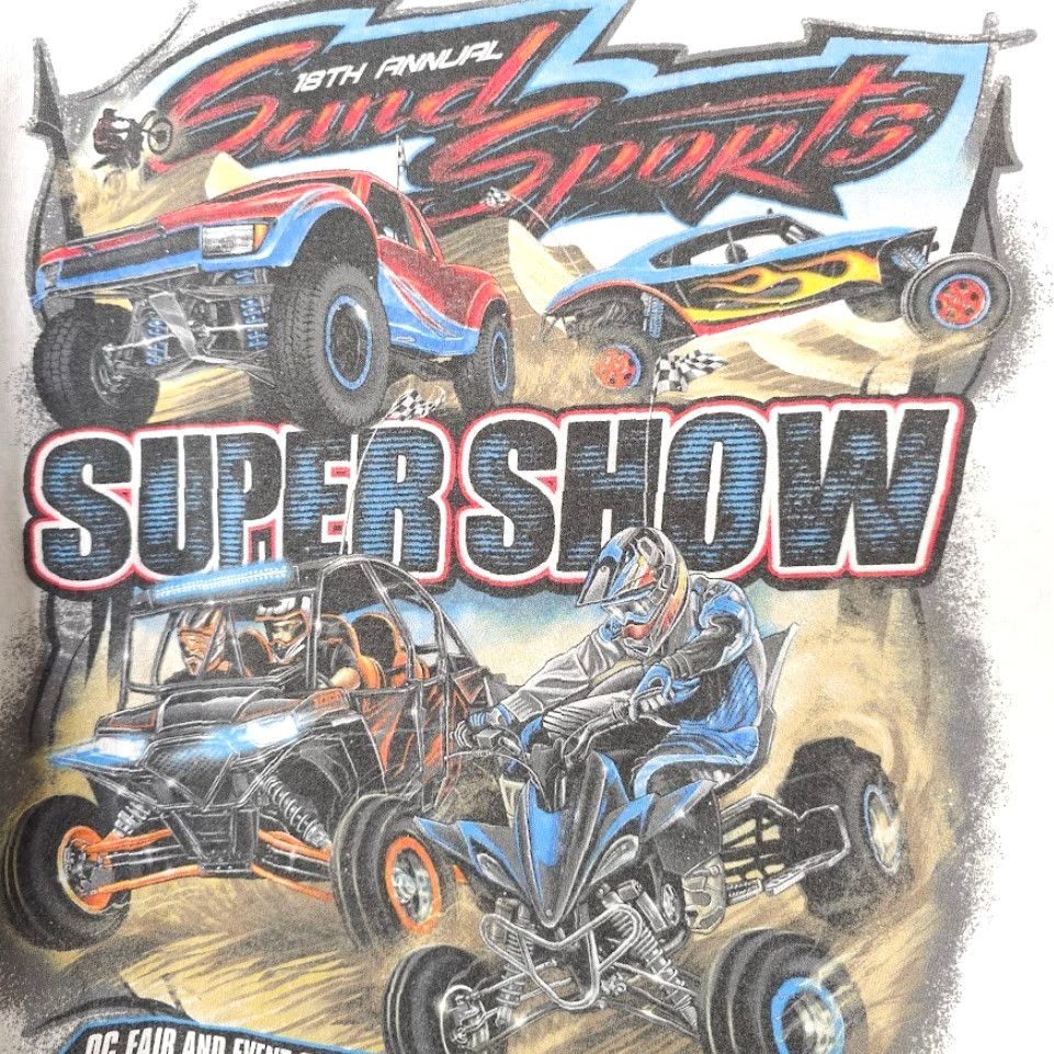 Gildan Off Road Racing T Shirt Mens Size 2XL White 2016 Sand Sports Super Show Crop Top Size US XXL / EU 58 / 5 - 5 Thumbnail