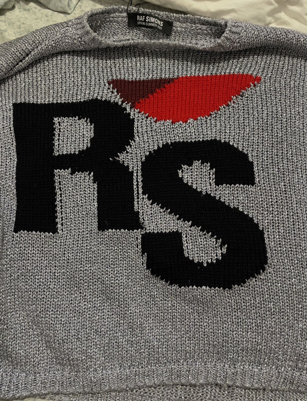 Raf Simons Raf Simons Oversized Cropped Sweater AW 2020.2021 Sz M Size US M / EU 48-50 / 2 - 3 Thumbnail