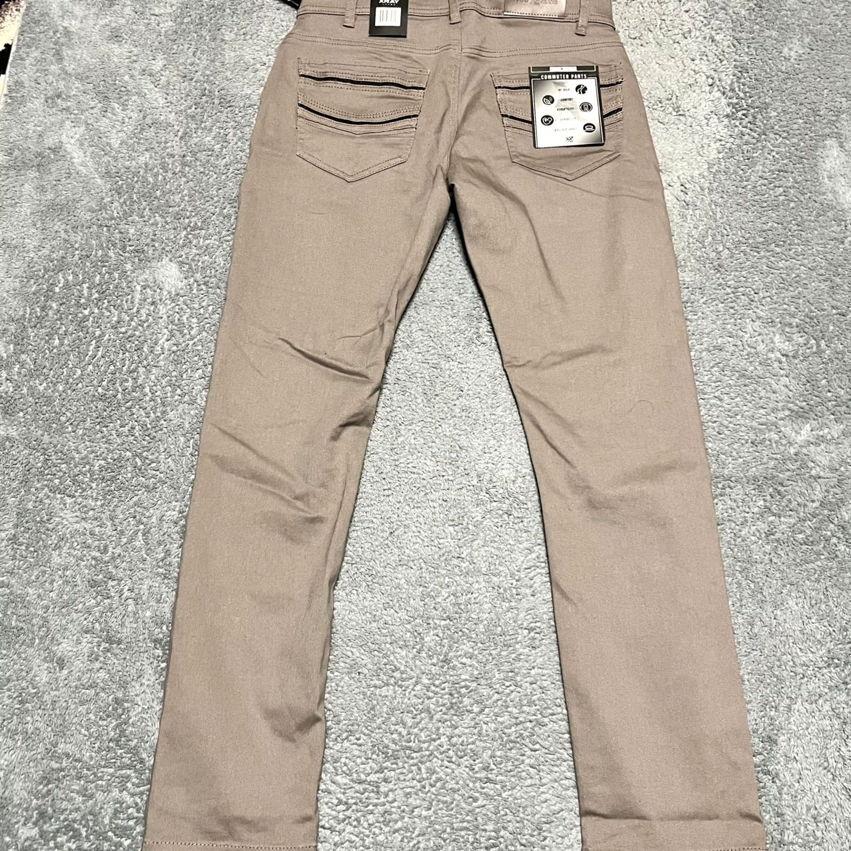 Vintage Xray Jeans Pants Mens 32 x32 Gray Slim Fit Commuter Stretch Cargo Utility Ankle Mens 32 Regular Gray Jeans Pants Size US 32 / EU 48 - 2 Thumbnail
